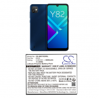 Wiko Y82 / K630 3000 мАч литий-полимерный 3,85 В (Cameron Sino)