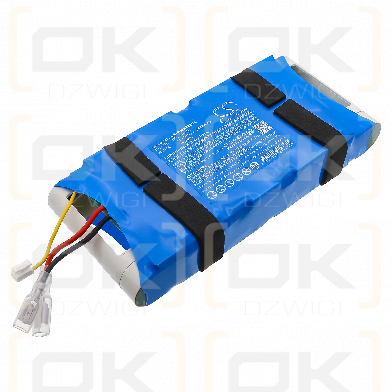 WOMOW S22 Tech / FC-2012D 2500mAh Li-ion 21.6V (Cameron Sino)