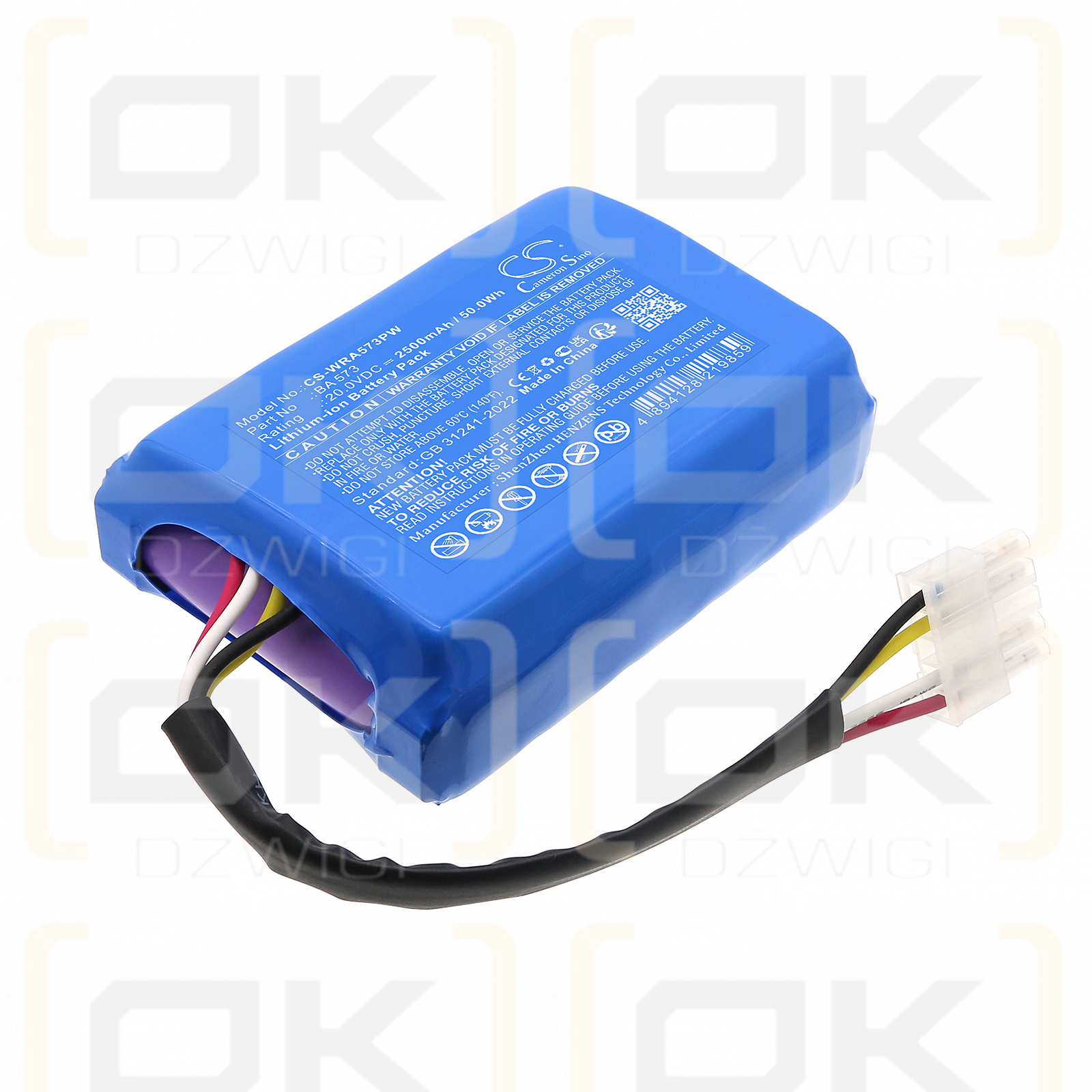 Mowox RM 900 WiU-SC / BA 573 2500mAh Li-ion 20.0V (Cameron Sino)