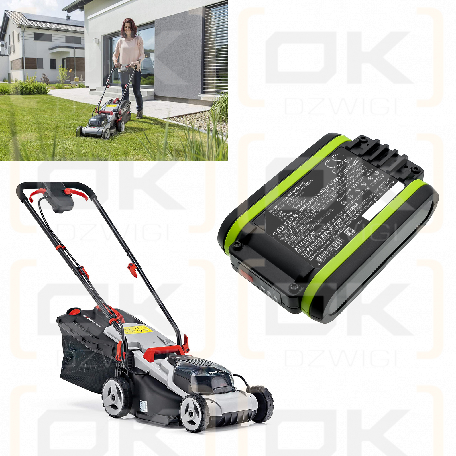 AL-KO WR 2020 (113626 / 113559 2000mAh Li-ion 20.0V (Cameron Sino)