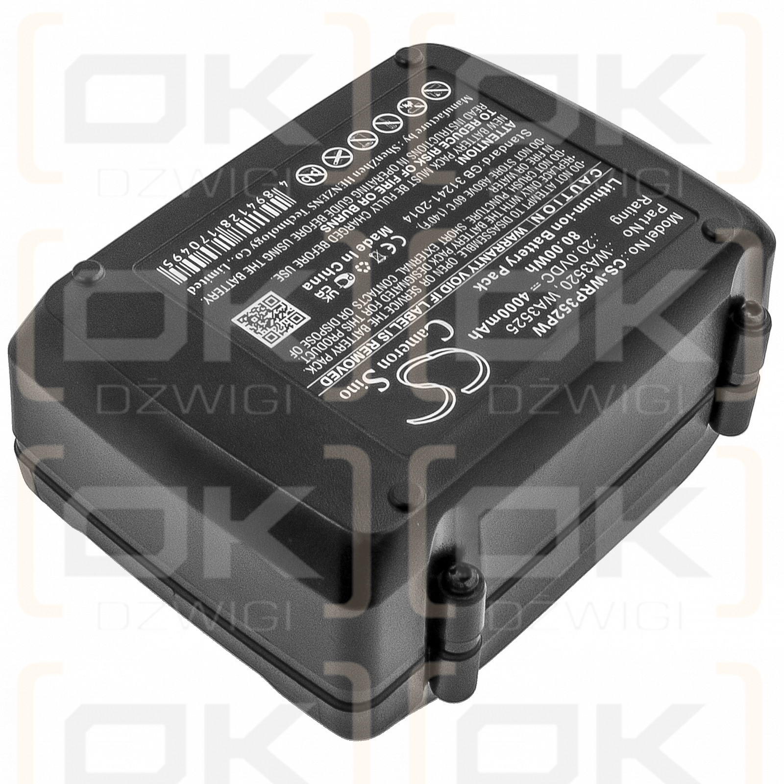 Worx WA0040 / WA3520 4000mAh Li-ion 20.0V (Cameron Sino)