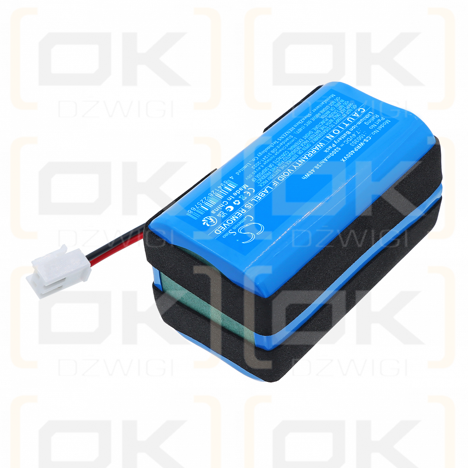 Limpiador de piscinas robot WetRuner / 100353 5200 mAh Li-ion 7,4 V (Cameron Sino)