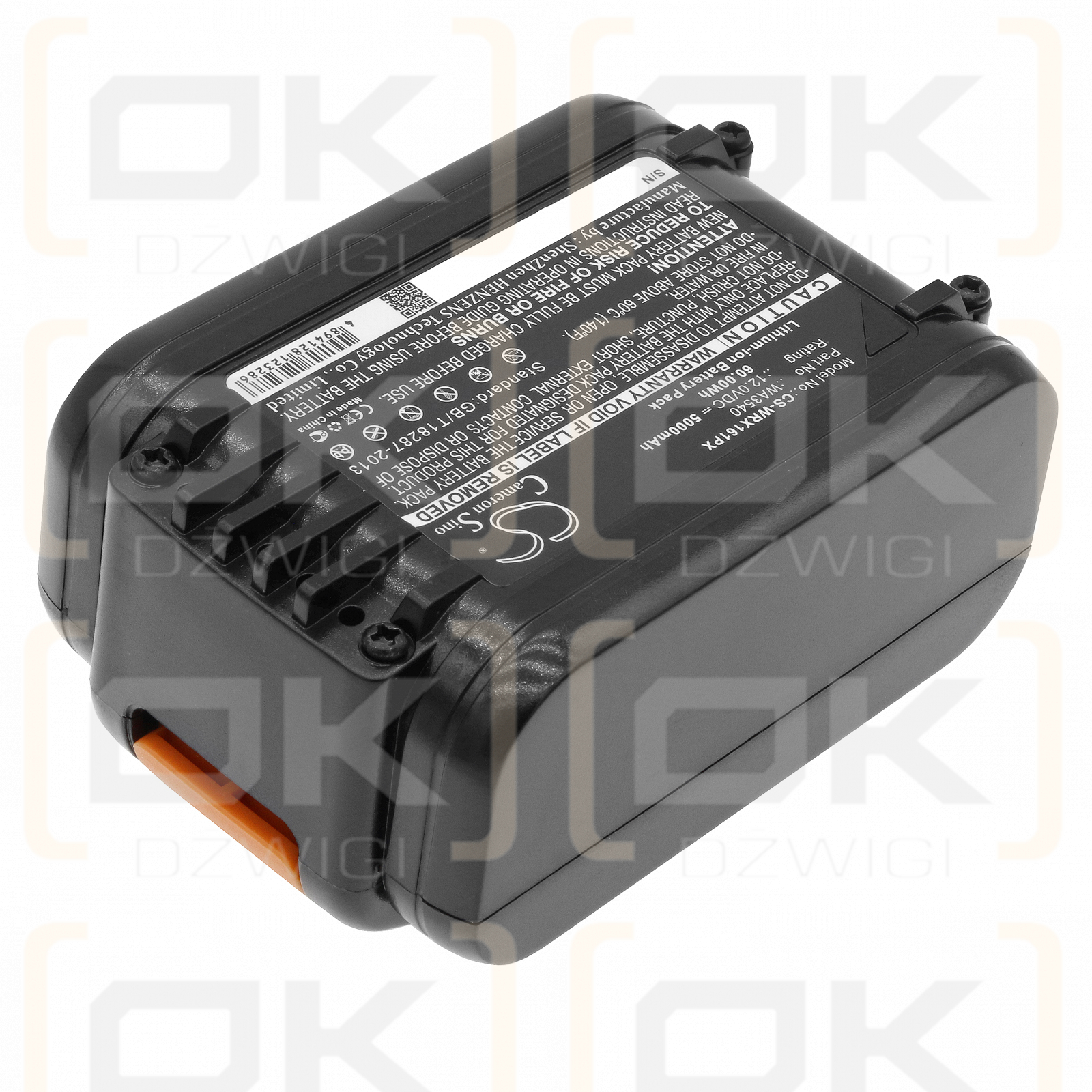 Worx WU161 / WA3540 5000 mAh Li-Ion 12,0 V (Cameron Sino)