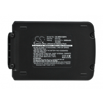 Worx WX373 / WX152 2000 mAh Li-Ion 20,0 V (Cameron Sino)