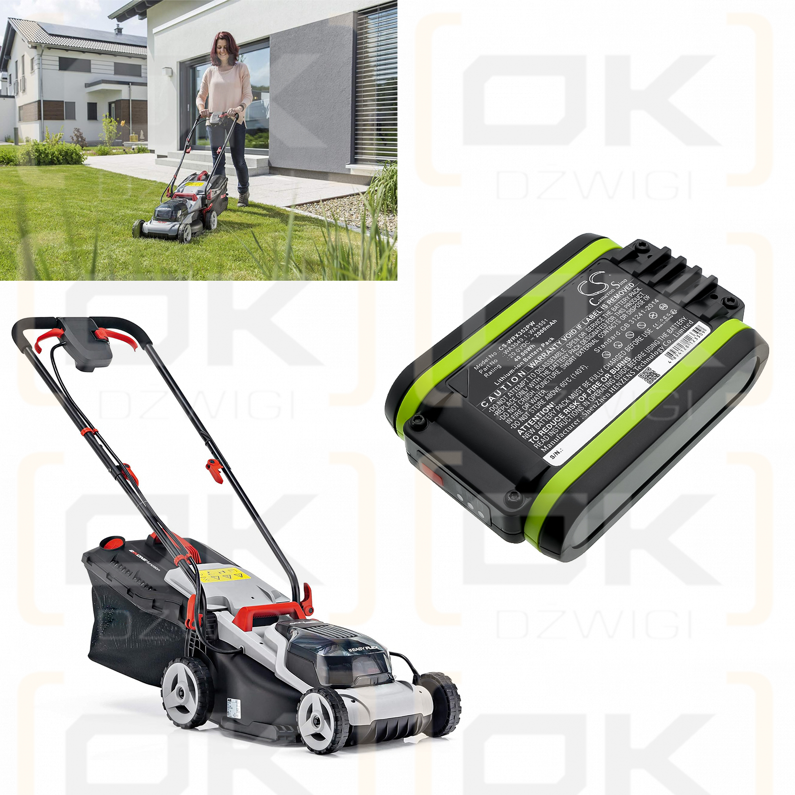 AL-KO WR 2020 (113626 / 113559 2000mAh Li-ion 20.0V (Cameron Sino)