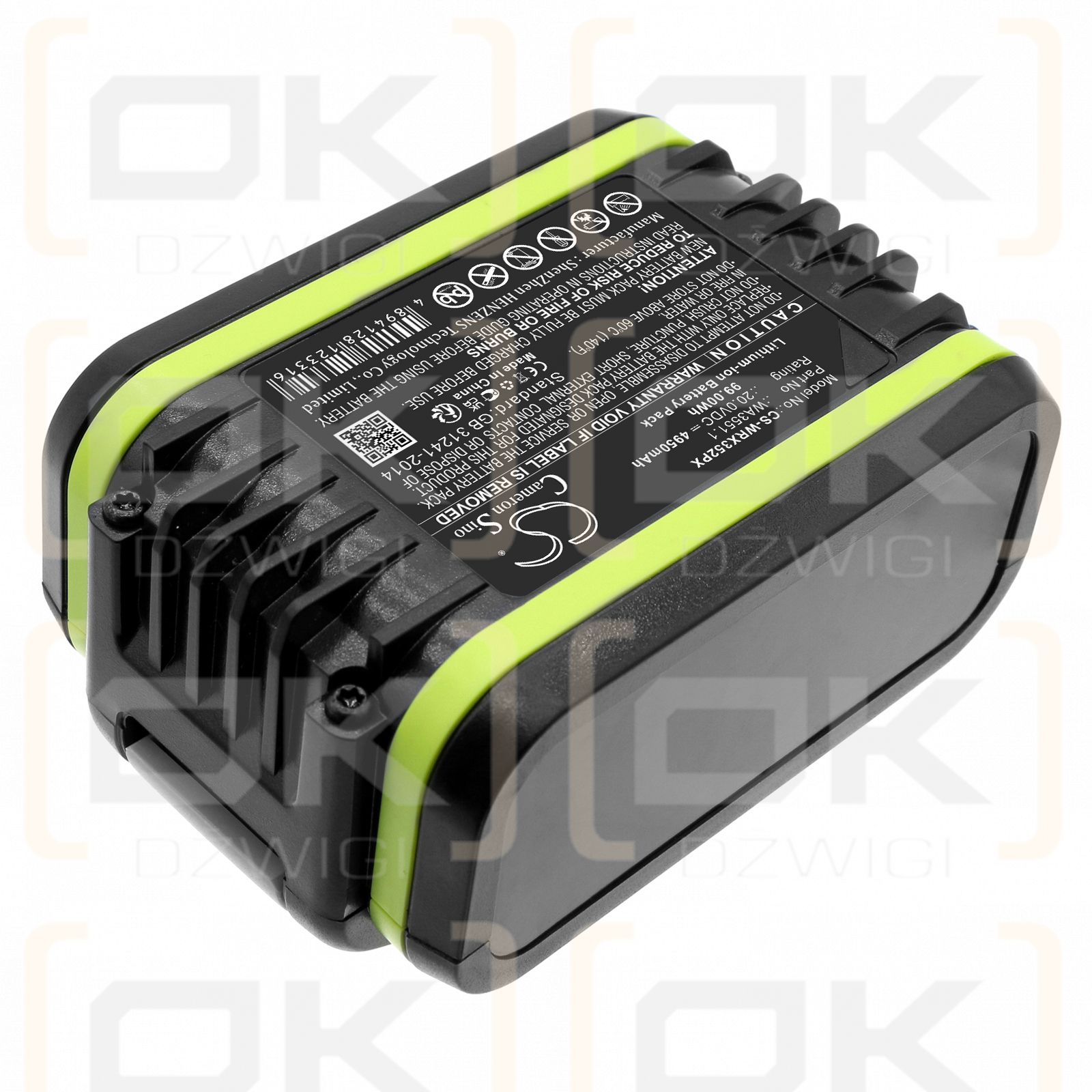 Worx RS2323 / WA3549.1 4950 mAh Li-Ion 20,0 V (Cameron Sino)