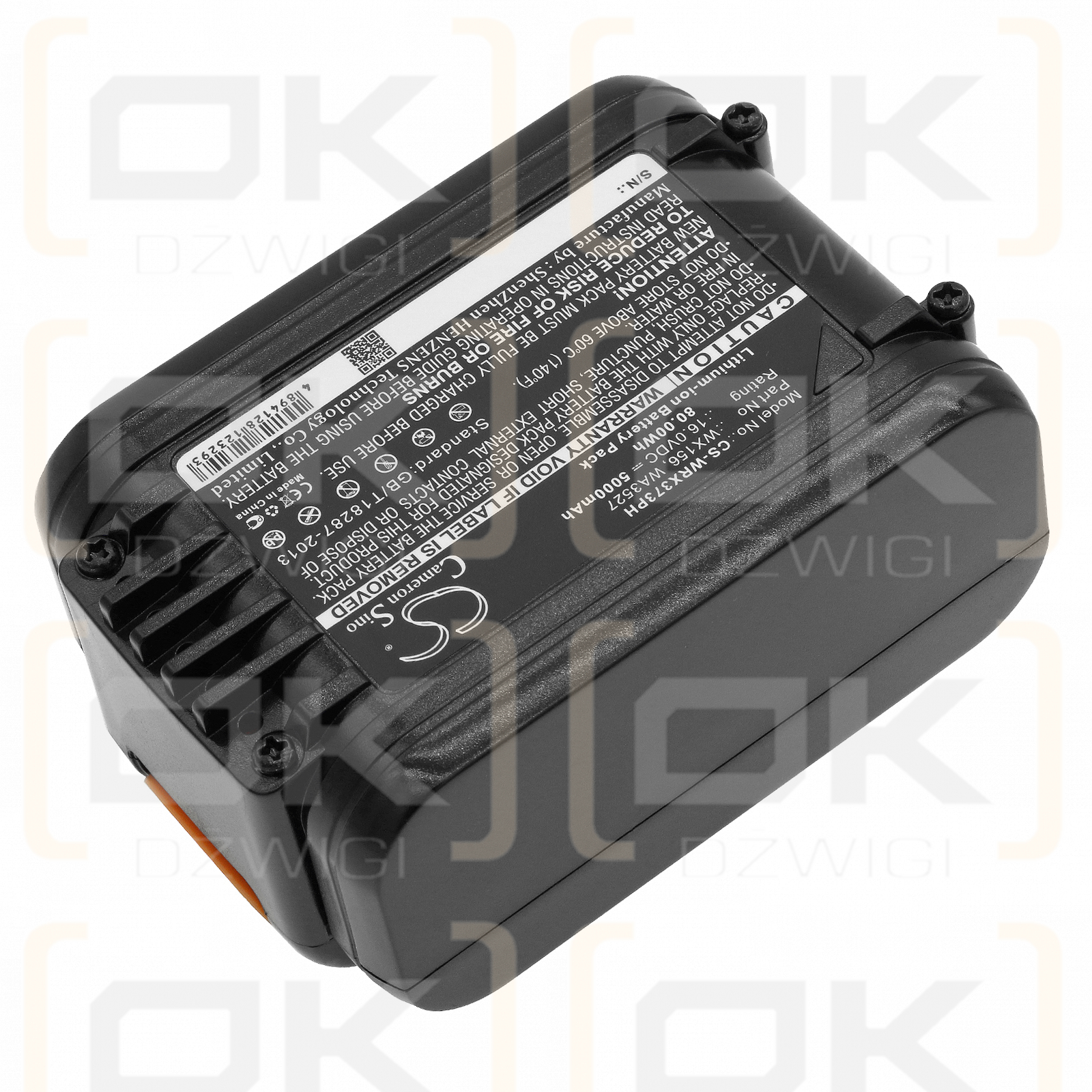 Worx WX156.1 / WX156 5000mAh Li-ion 16.0V (Cameron Sino)