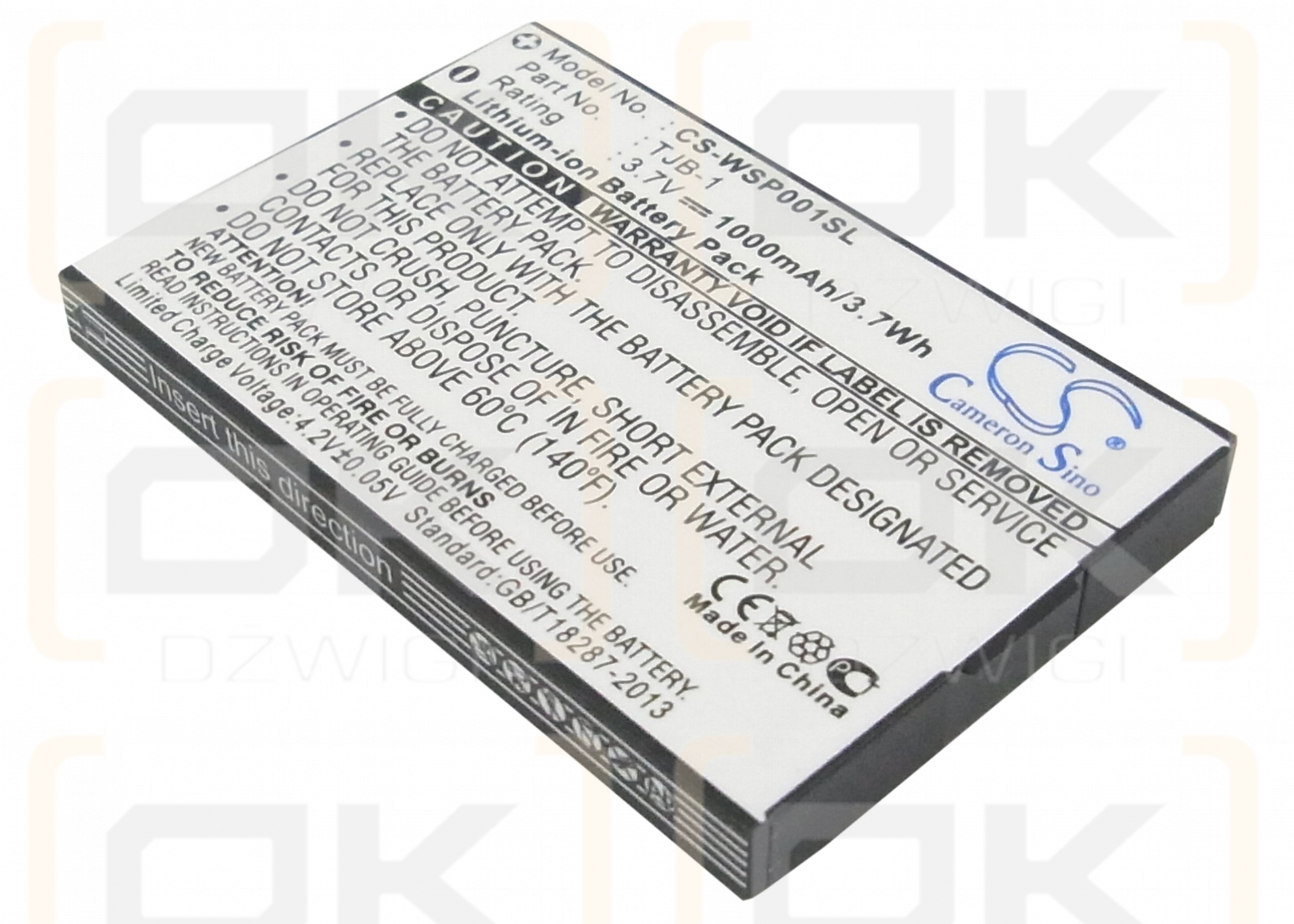 MaxCom MM550BB / TJB-1 1000mAh Li-ion 3.7V (Cameron Sino)