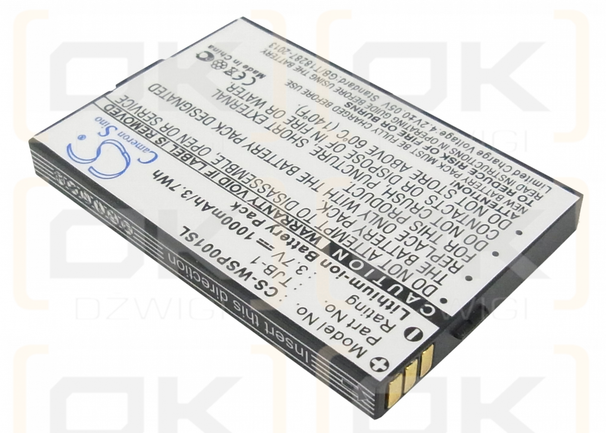 MaxCom MM550BB / TJB-1 1000mAh Li-ion 3.7V (Cameron Sino)