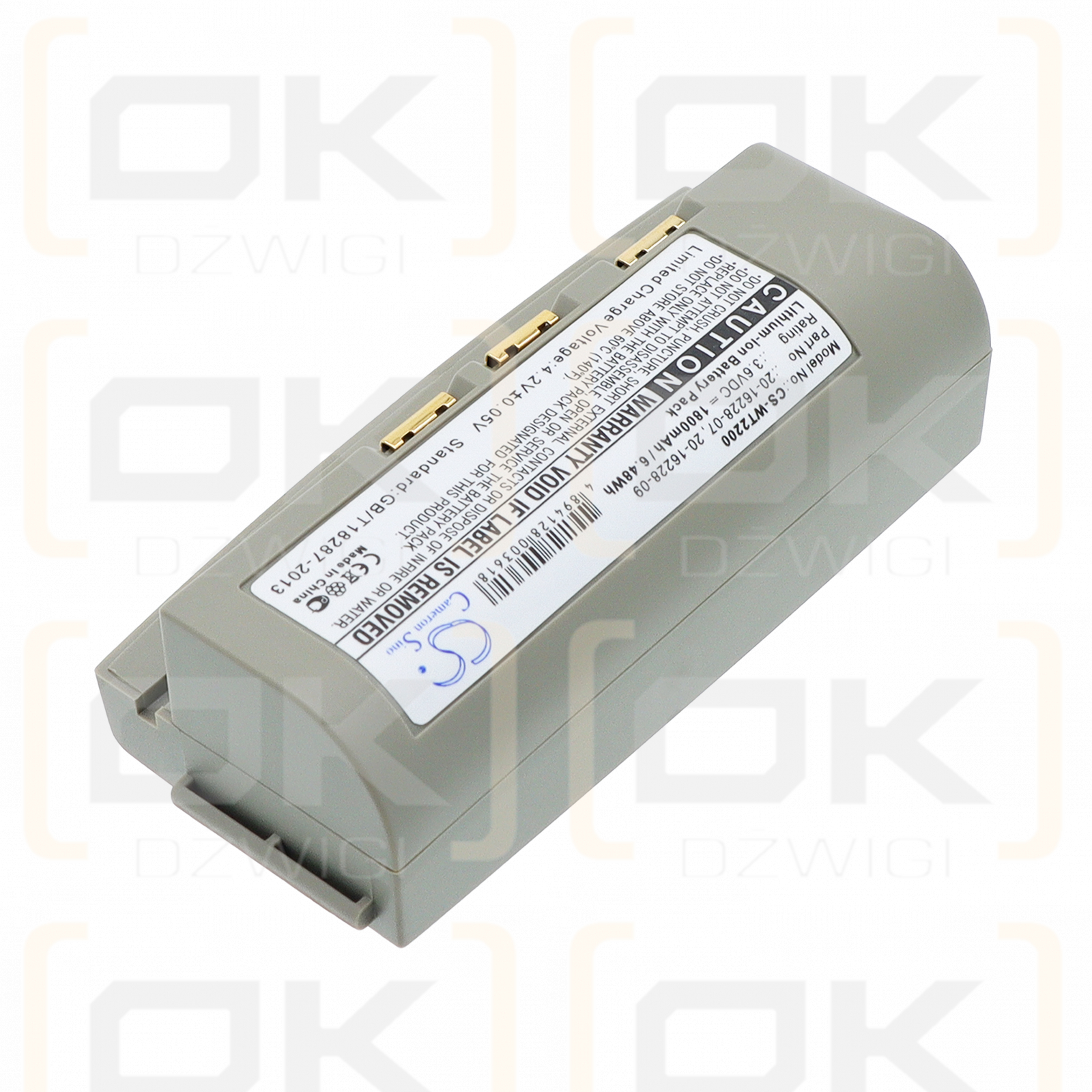 Referencia SY10L1-G / 20-16228-07 Batería de ion de litio de 1800 mAh y 3,6 V (Cameron Sino)