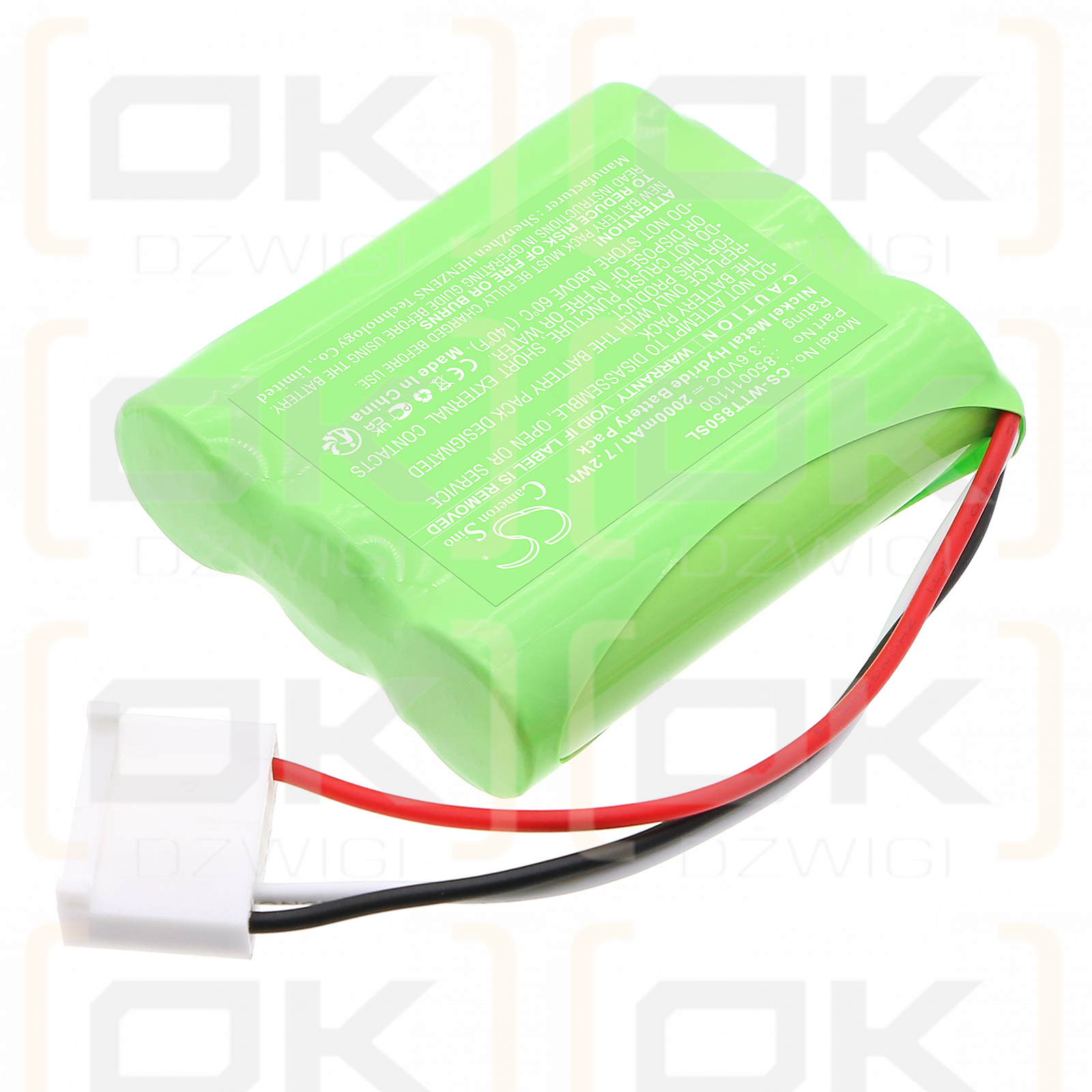 WITT Oxybaby / 850011100 2000 mAh Ni-MH 3,6 V (Cameron Sino)