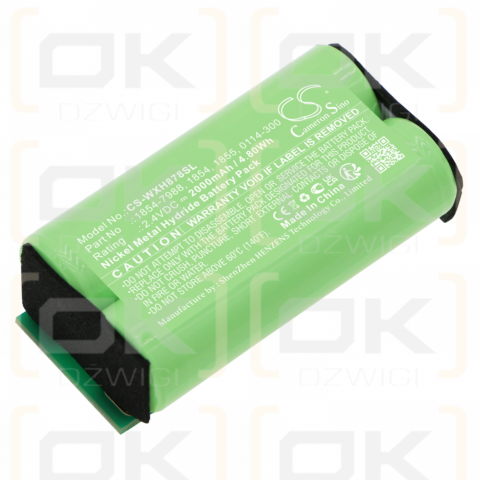 Wahl 8786 / 1854-7988 2000 mAh Ni-MH 2,4 V (Cameron Sino)