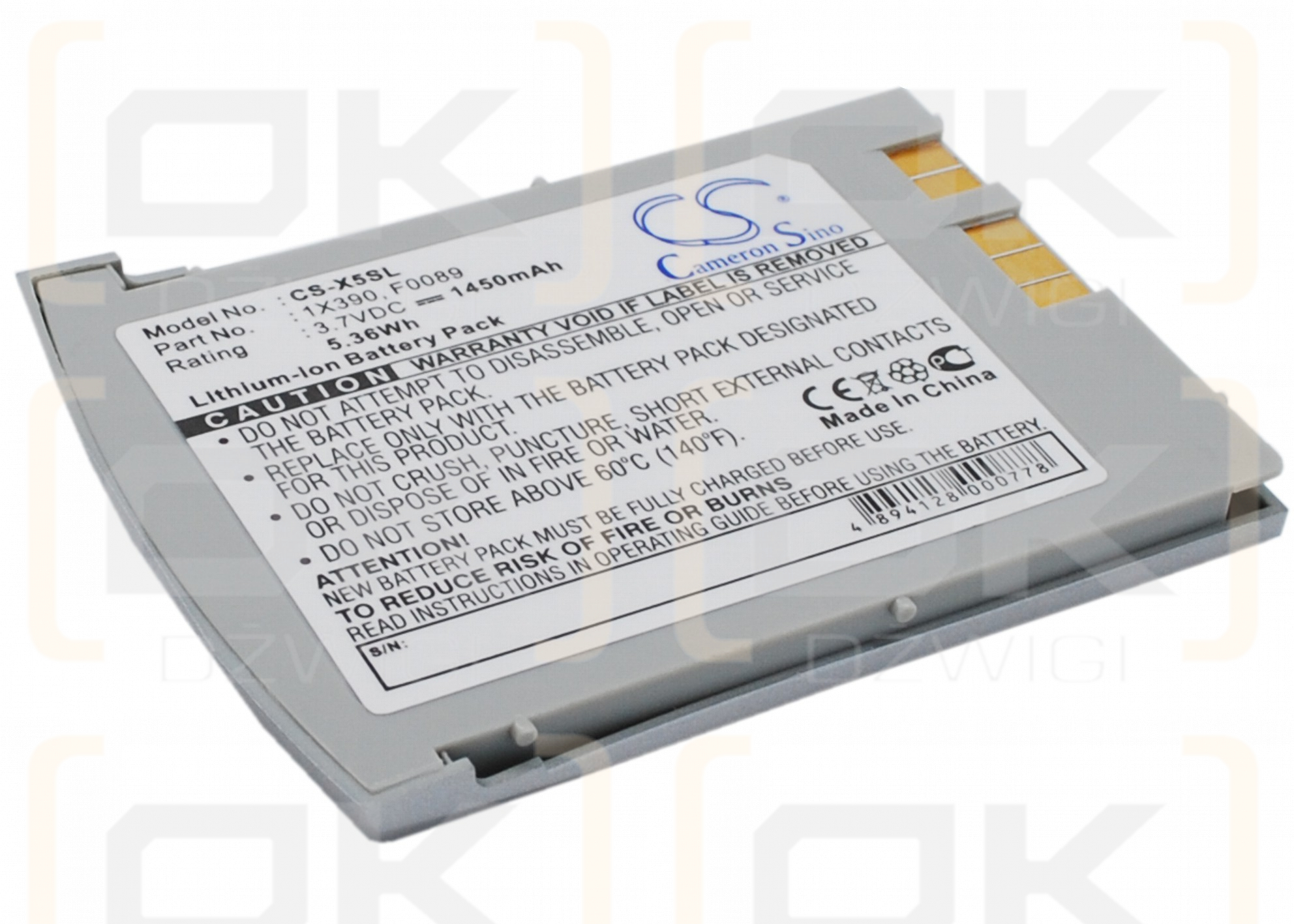Bateria zamienna do Dell Axim X5 / 1X390 1450 mAh Li-ion 3.7 V (Cameron Sino)