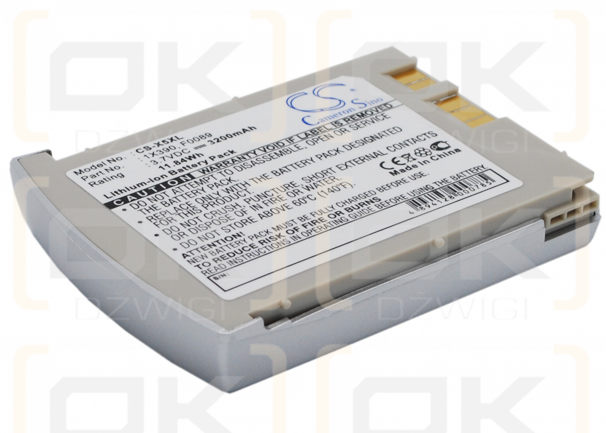 Bateria zamienna do Dell Axim X5 / 1X390 3200 mAh Li-ion 3.7 V (Cameron Sino)