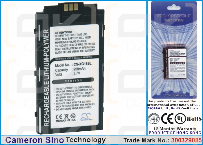 Сменный литий-полимерный аккумулятор 950 мАч для Xplore G88 / BO81 3,7 В (Cameron Sino)