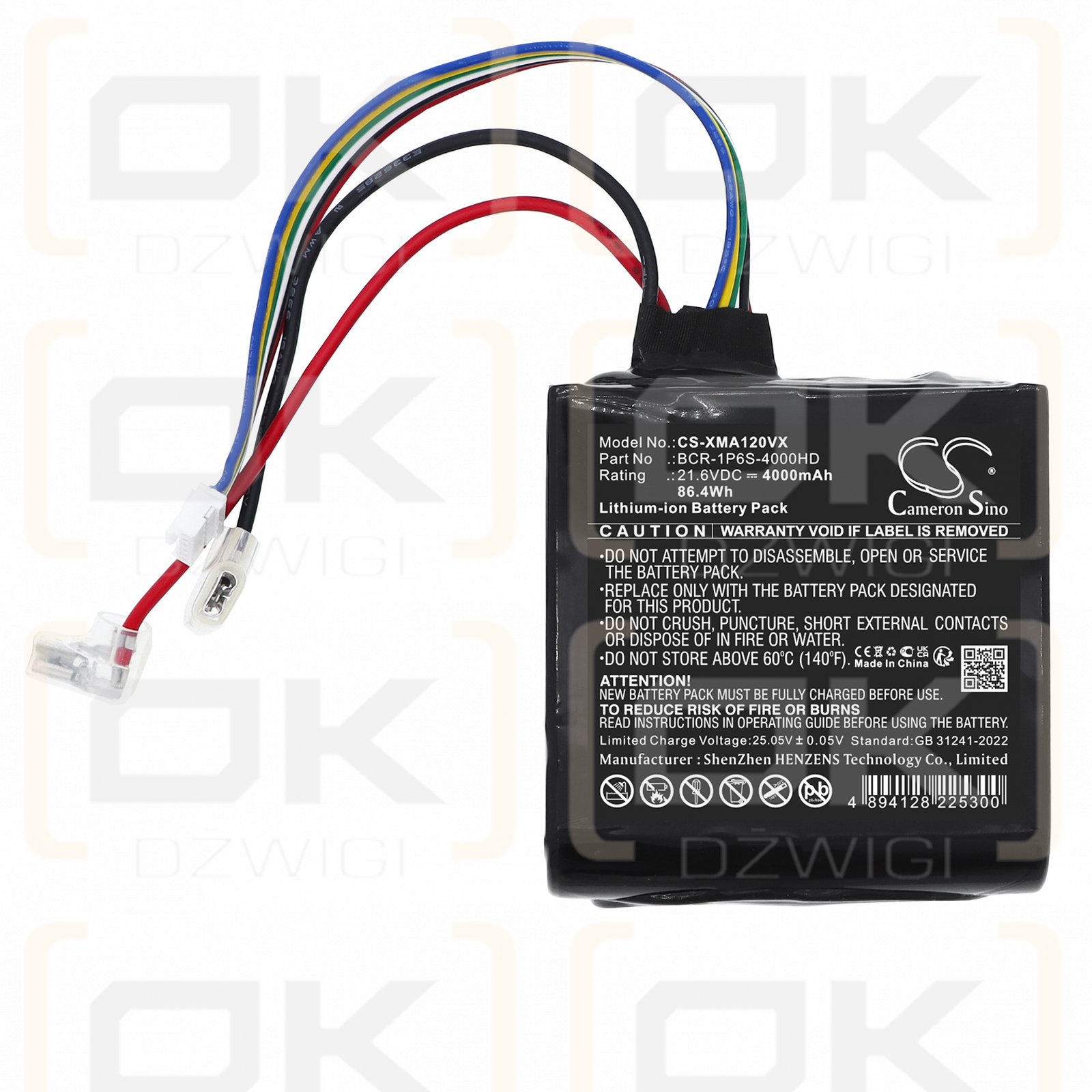 Roborock A10 Ultra E / BCR-1P6S-4000HD 4000 mAh Li-ion 21.6 V (Cameron Sino)