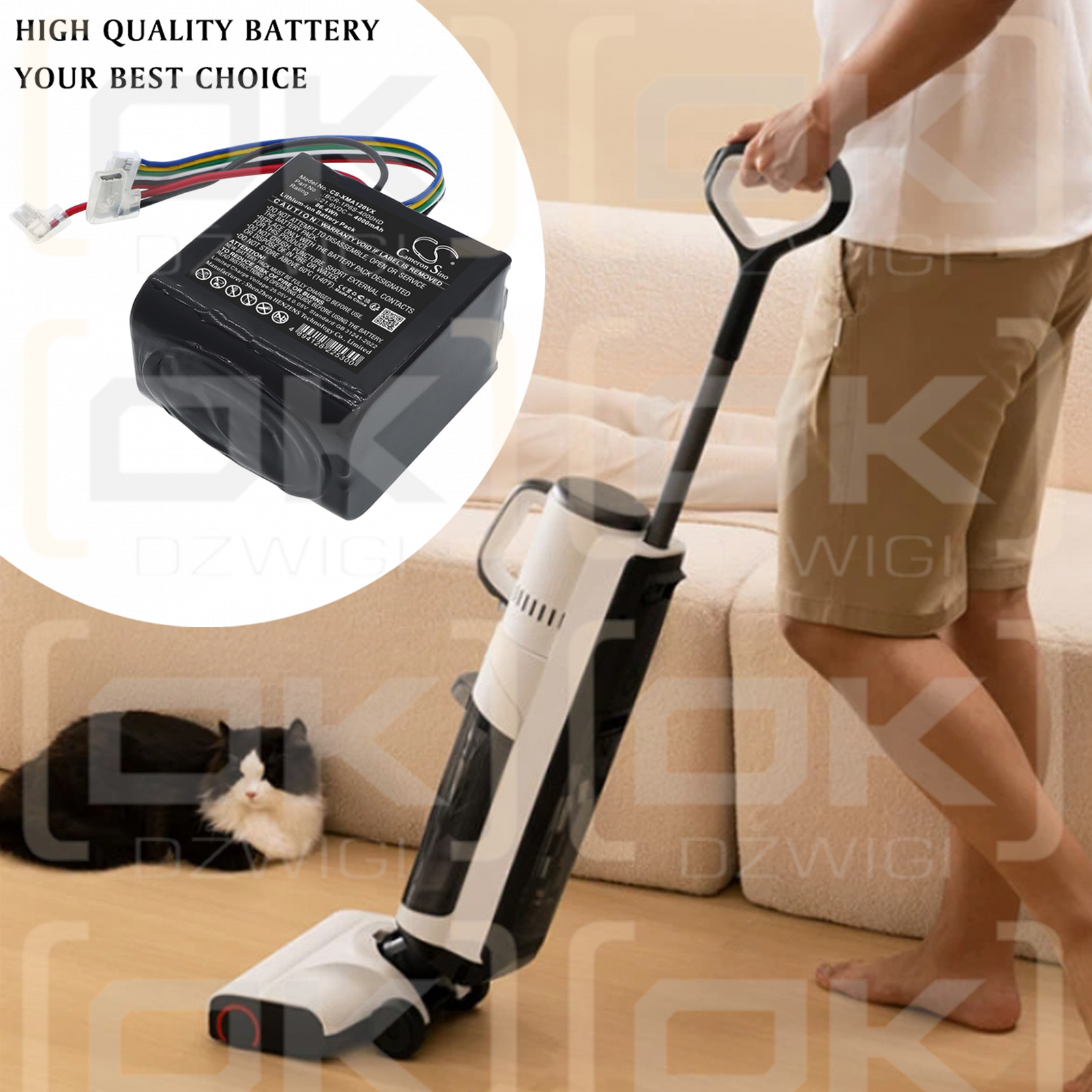 Roborock A10 Ultra E / BCR-1P6S-4000HD 4000 mAh Li-ion 21.6 V (Cameron Sino)