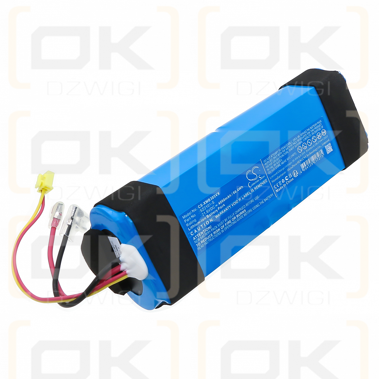 Xiaomi Truclean W10 / MJGWXDJ 4000mAh Li-ion 21.6V (Cameron Sino)