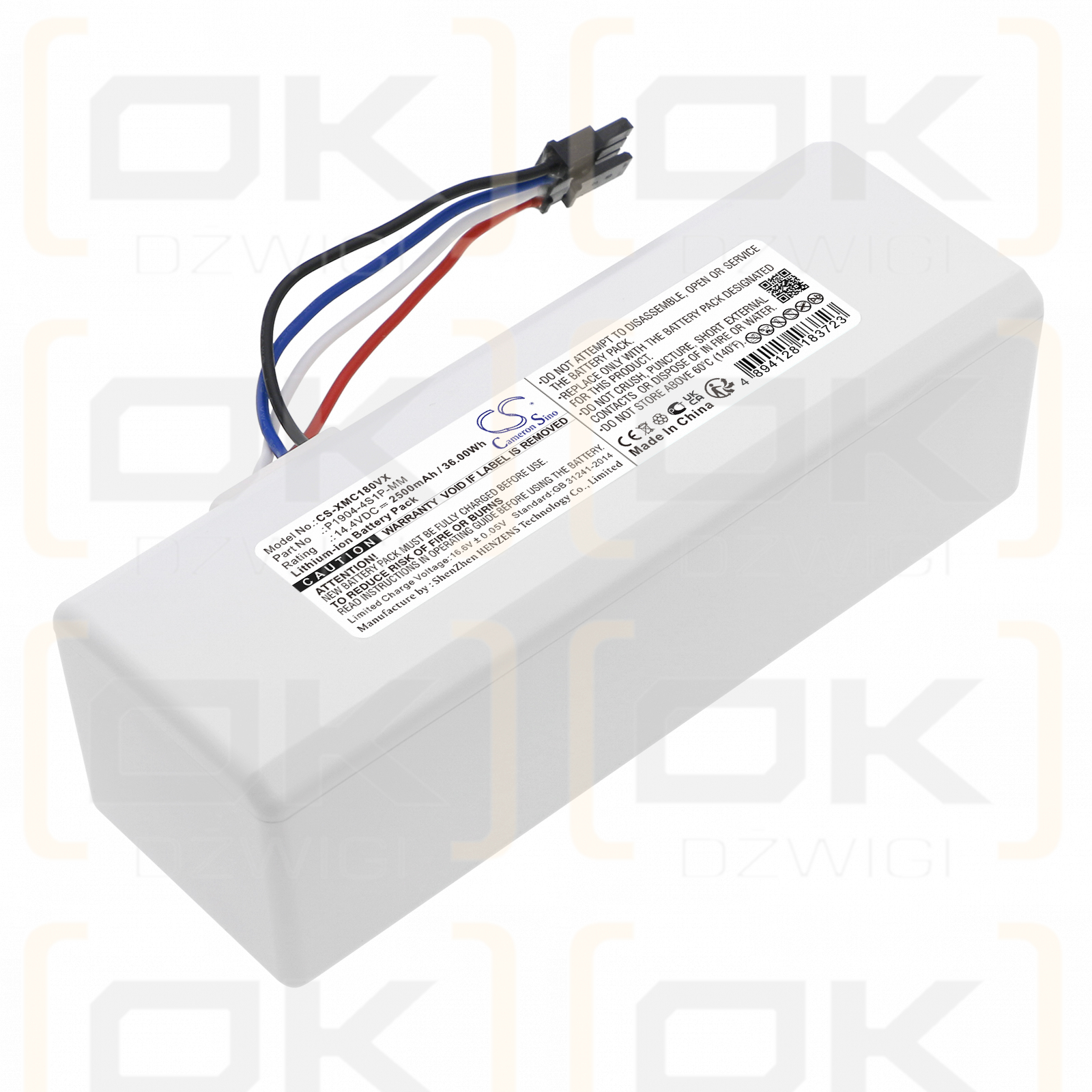 Xiaomi Dreame MC1808 / P1904-4S1P-MM 2500 mAh Li-Ion 14,4 V (Cameron Sino)