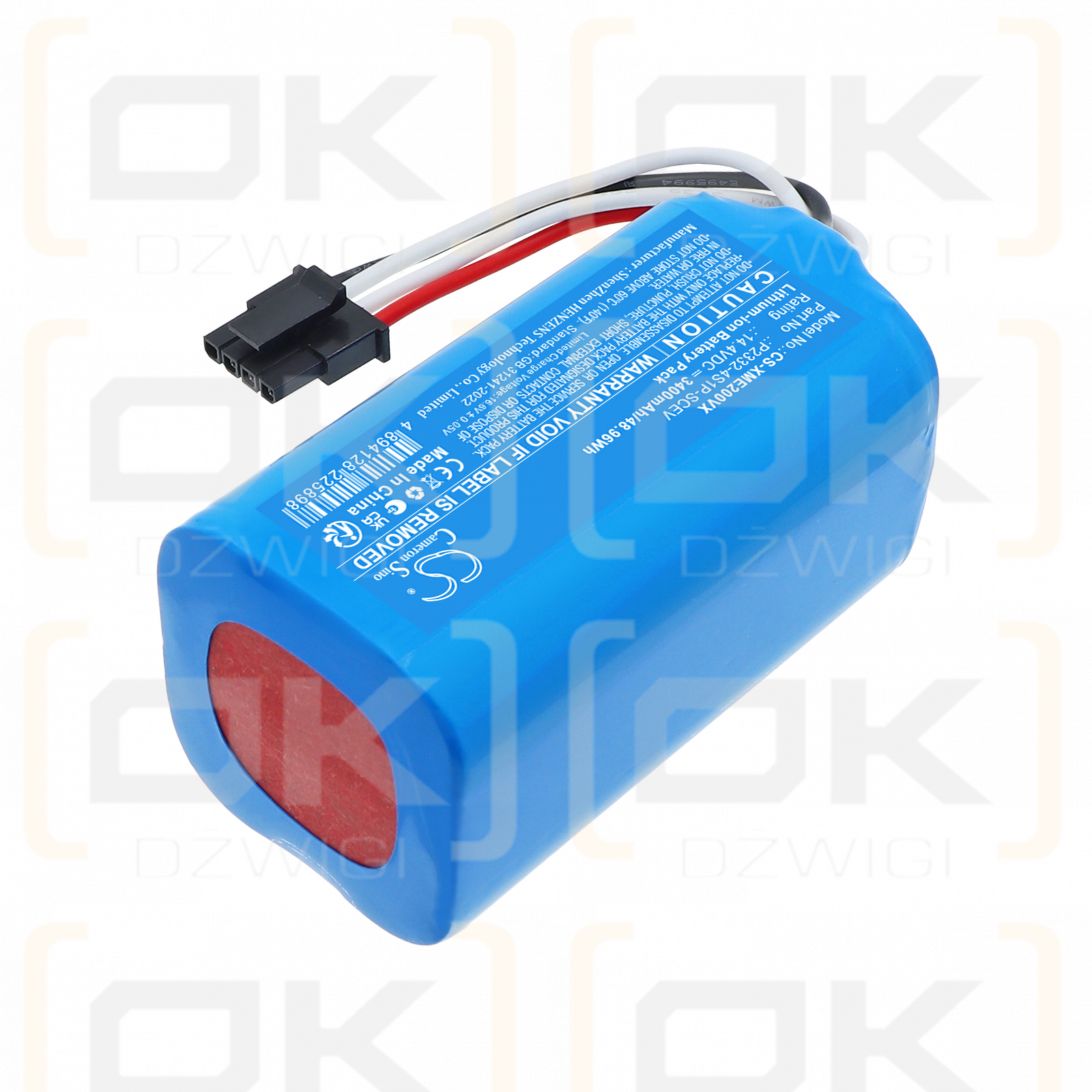 Xiaomi Robot Aspirador S20 / P2332-4S1P-SCEV 3400 mAh Li-ion 14,4 V (Cameron Sino)