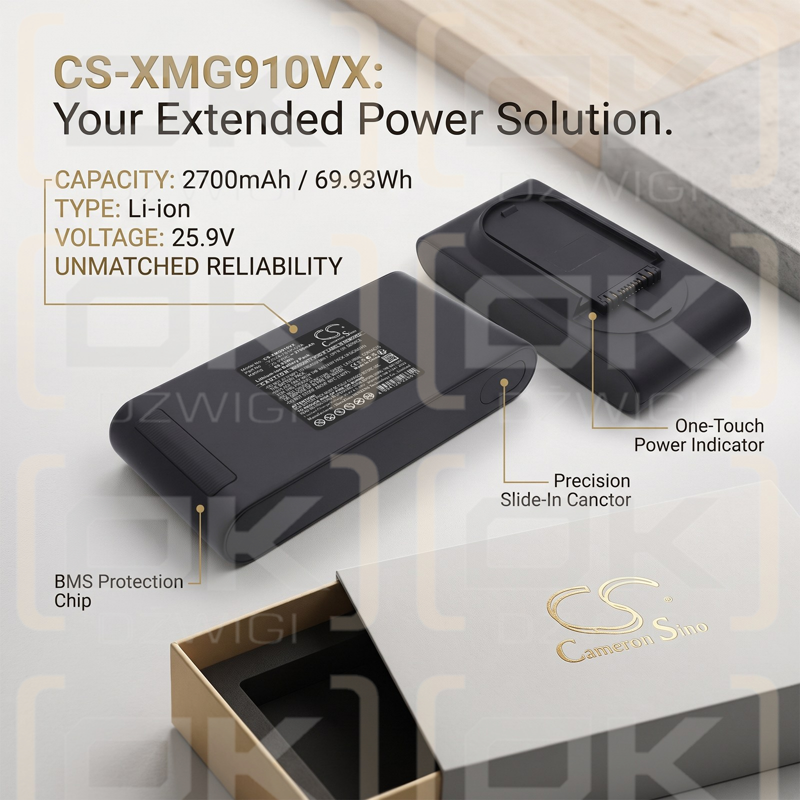 Bateria zamienna do Xiaomi G10 BHR4307GL / V2524-7S1P-GYA 2700 mAh Li-ion 25.9 V (Cameron Sino)
