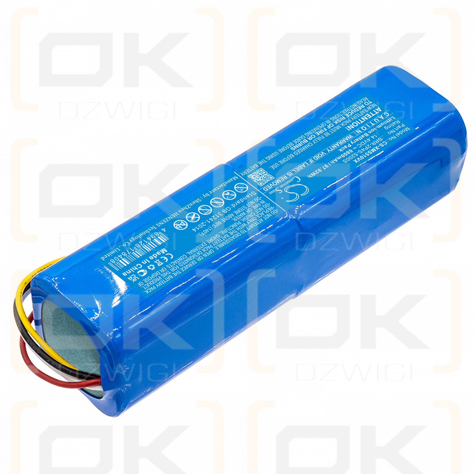 Xiaomi Roborock S552-00 / STYTJ01ZHM 6800mAh Li-ion 14.4V (Cameron Sino)