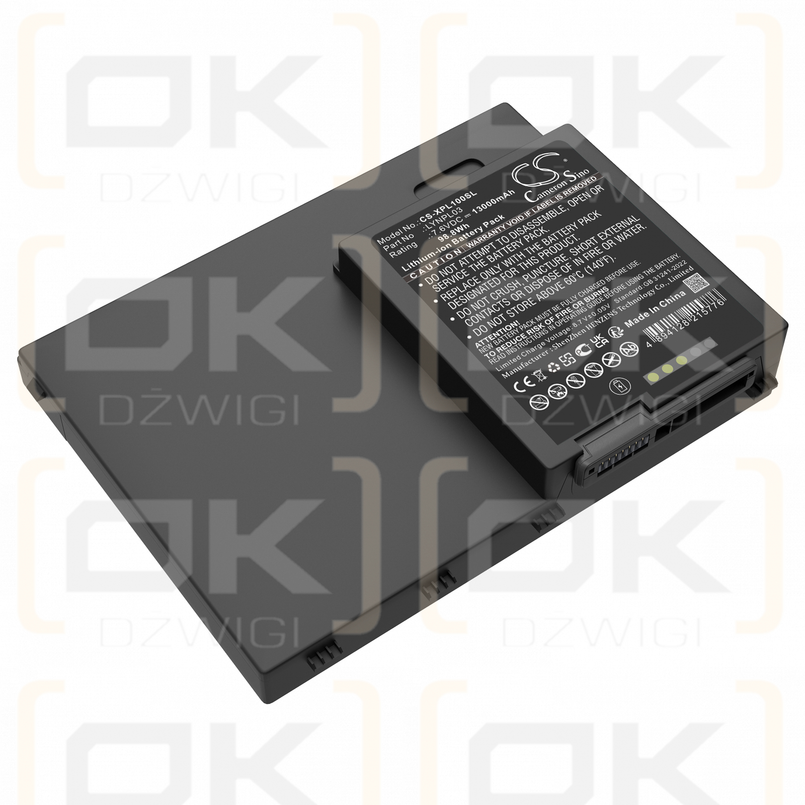 Zebra Xslate L10 / LYNPL03 13000mAh Li-ion 7.6V (Cameron Sino)