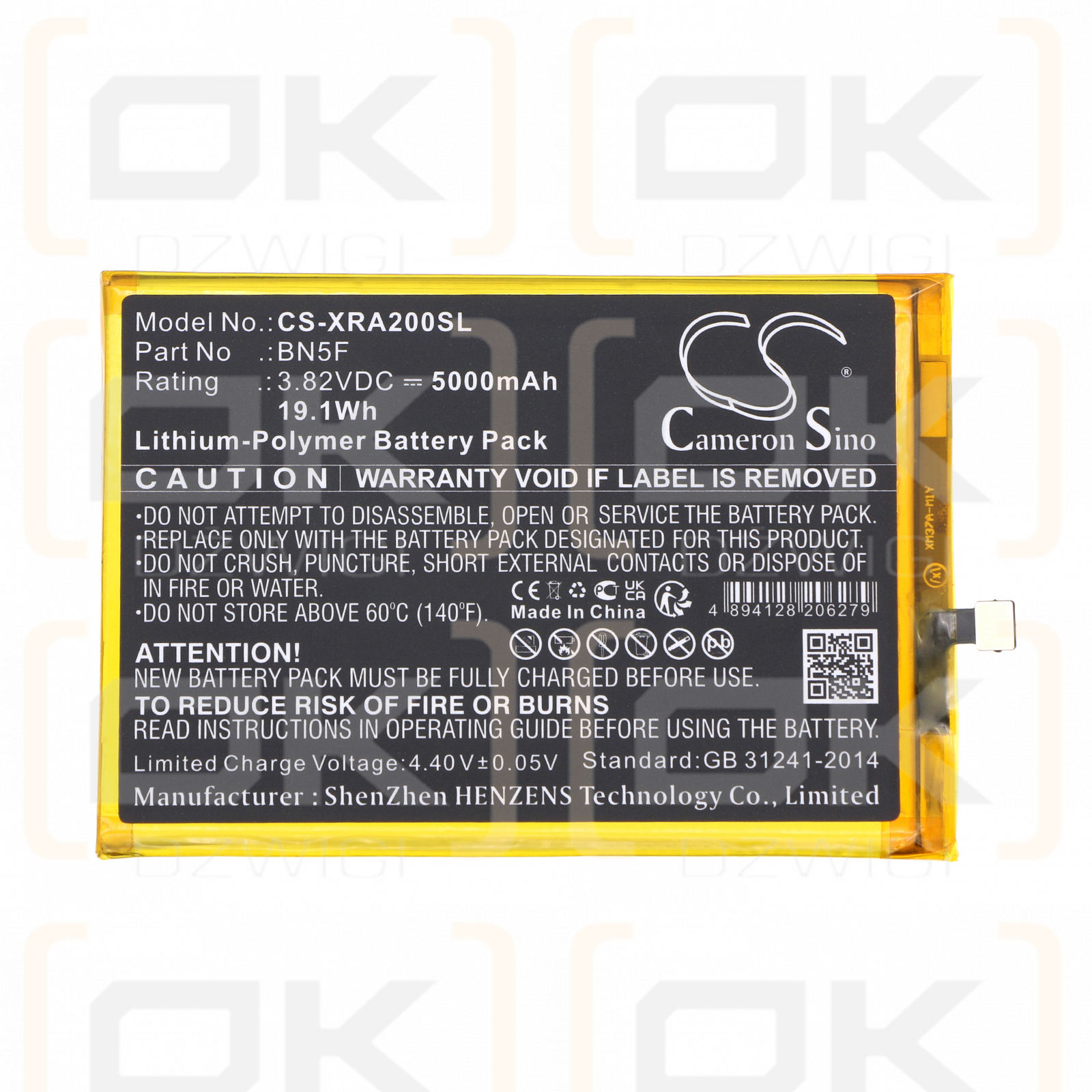 Xiaomi Redmi A2 / BN5F 5000 mAh Li-Polymer 3,82 V (Cameron Sino)