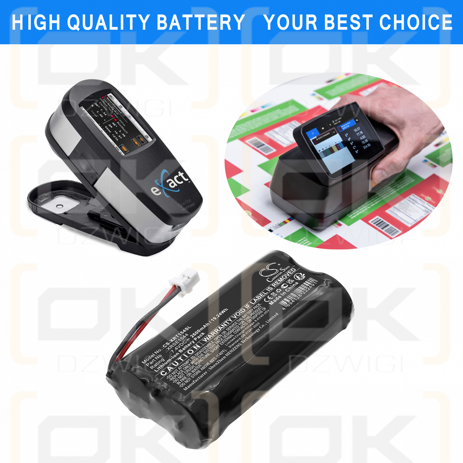 X-Rite eXact Stander / XRSE1544 2600 mAh Li-Ion 7,4 V (Cameron Sino)