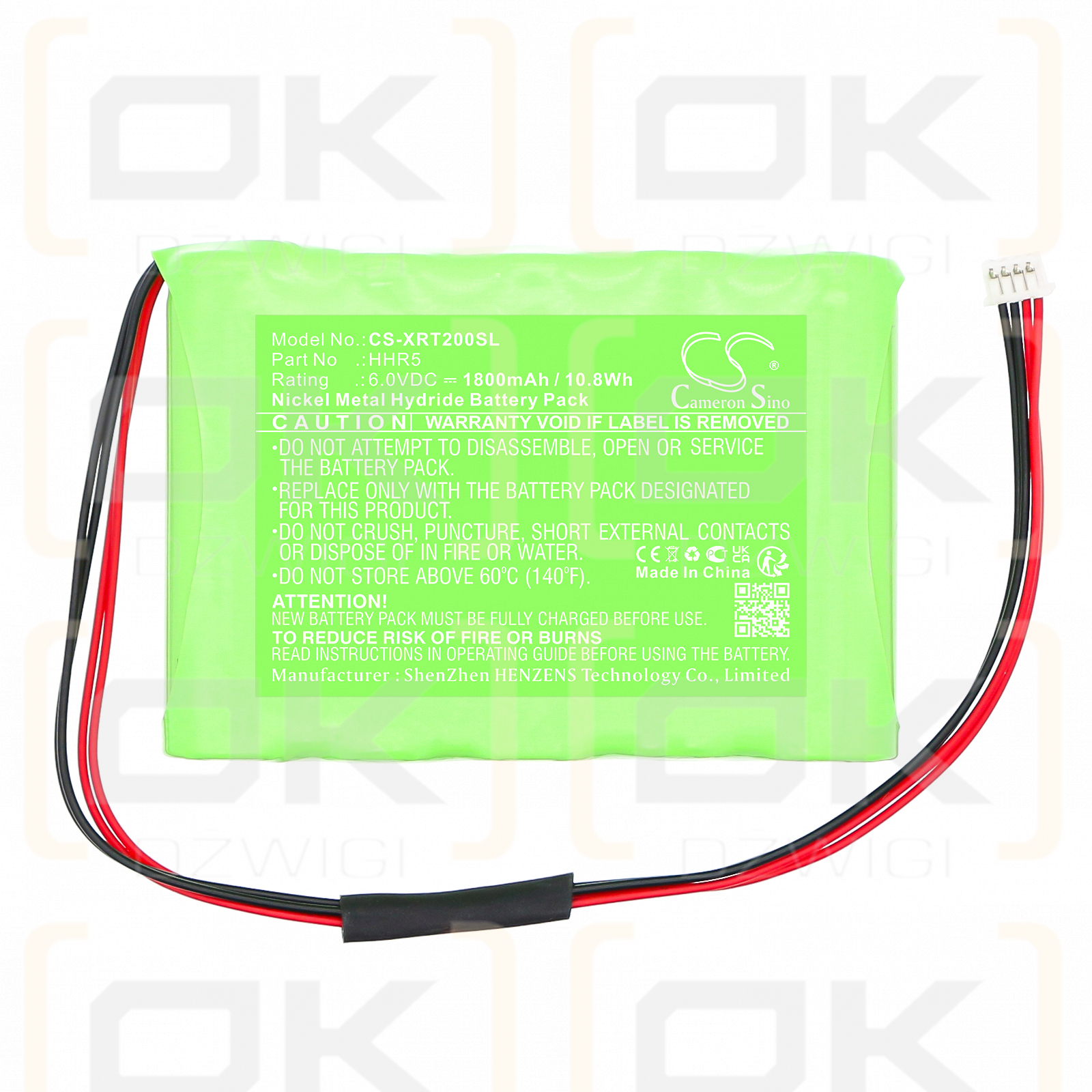 X-Rite X-rite Dot Series / HHR5 1800mAh Ni-MH 6.0V (Cameron Sino)