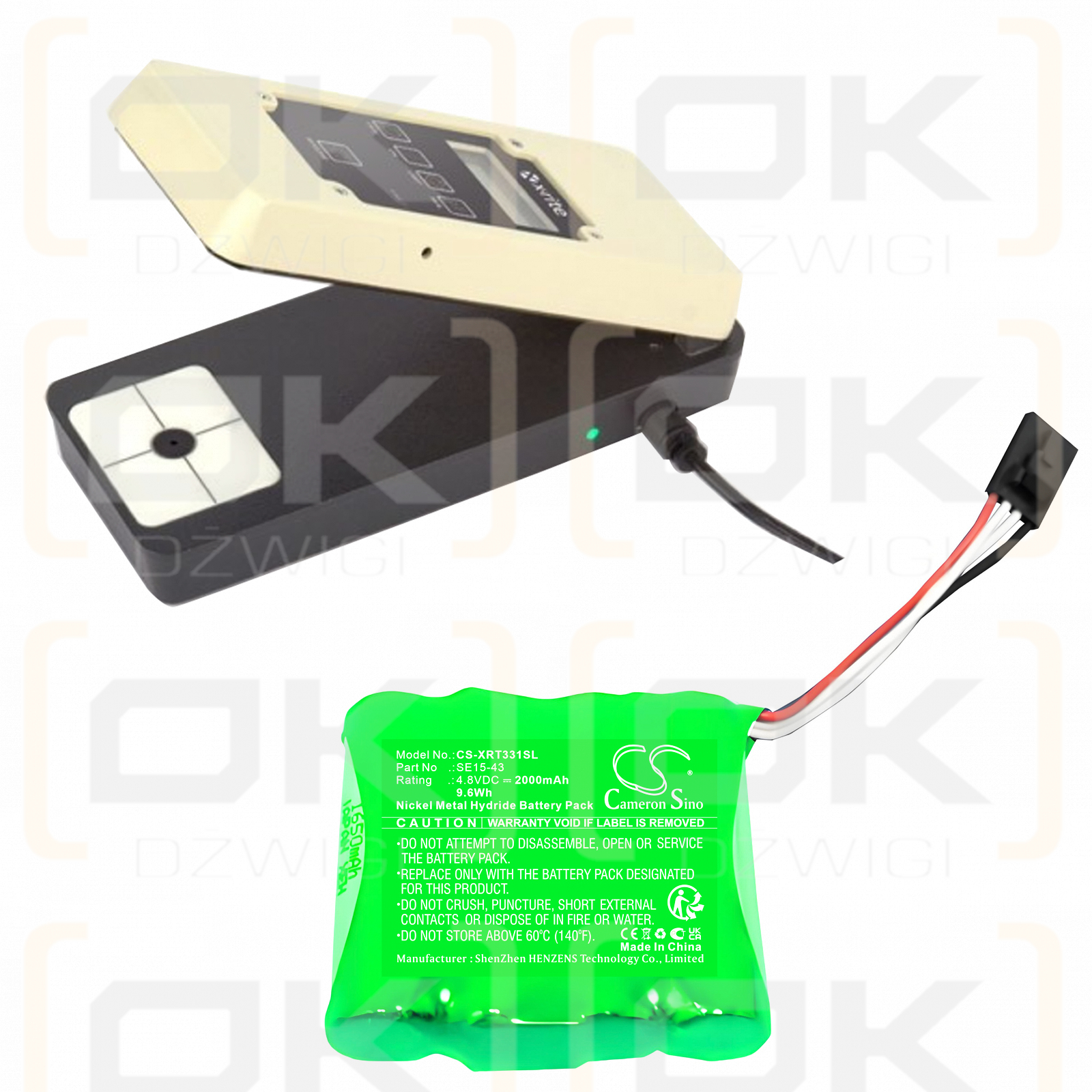 Денситометр X-Rite 341C / SE-15-43 Rev C 2000 мАч Ni-MH 4,8 В (Cameron Sino)