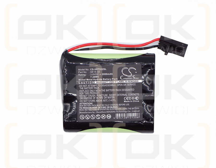 X-Rite SE15-32 / SE15-32 2000mAh Ni-MH 3.6V (Cameron Sino)