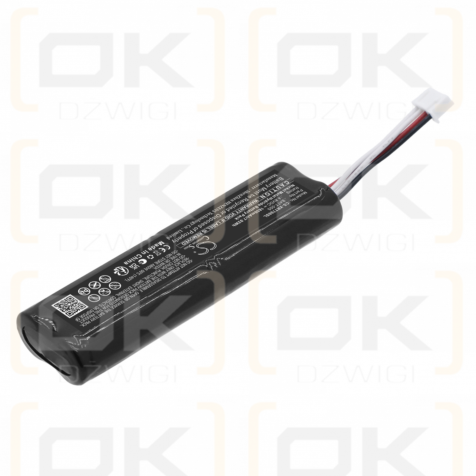 Batería de repuesto para X-Rite Ihara R700 / BATT-005 1650mAh Ni-MH 4.8V (Cameron Sino)