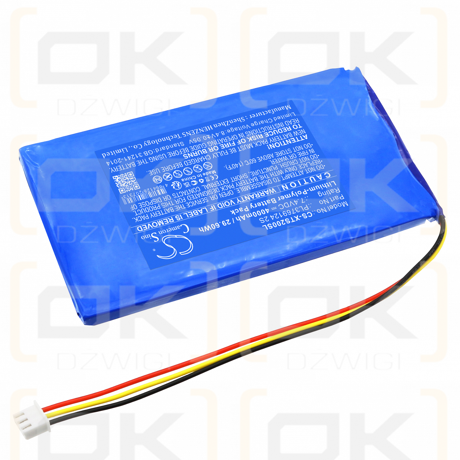 XTOOL XTOOL PS2 GDS Gasoline / PL3769124 2S 4000mAh Li-Polymer 7.4V (Cameron Sino)