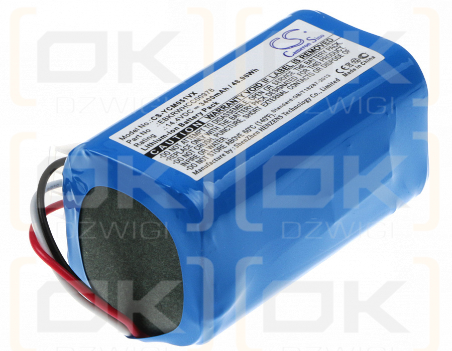 Luz iCLEBO / EBKRWHCC00978 3400mAh Li-ion 14.4V (Cameron Sino)