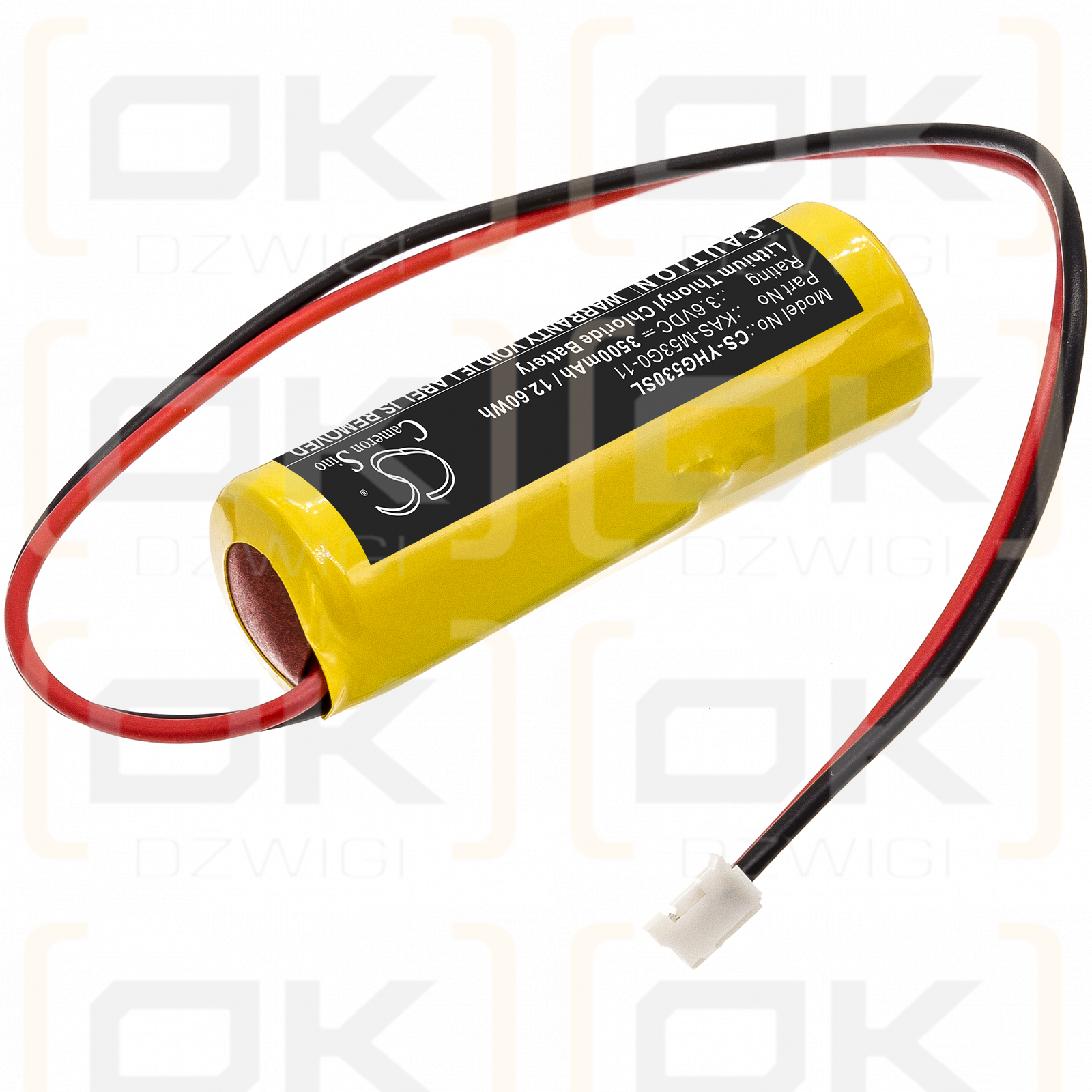 Yamaha KAS-M53G0-10 / KAS-M53G0-11 3500 mAh Li-SOCl2 3,6 V (Cameron Sino)