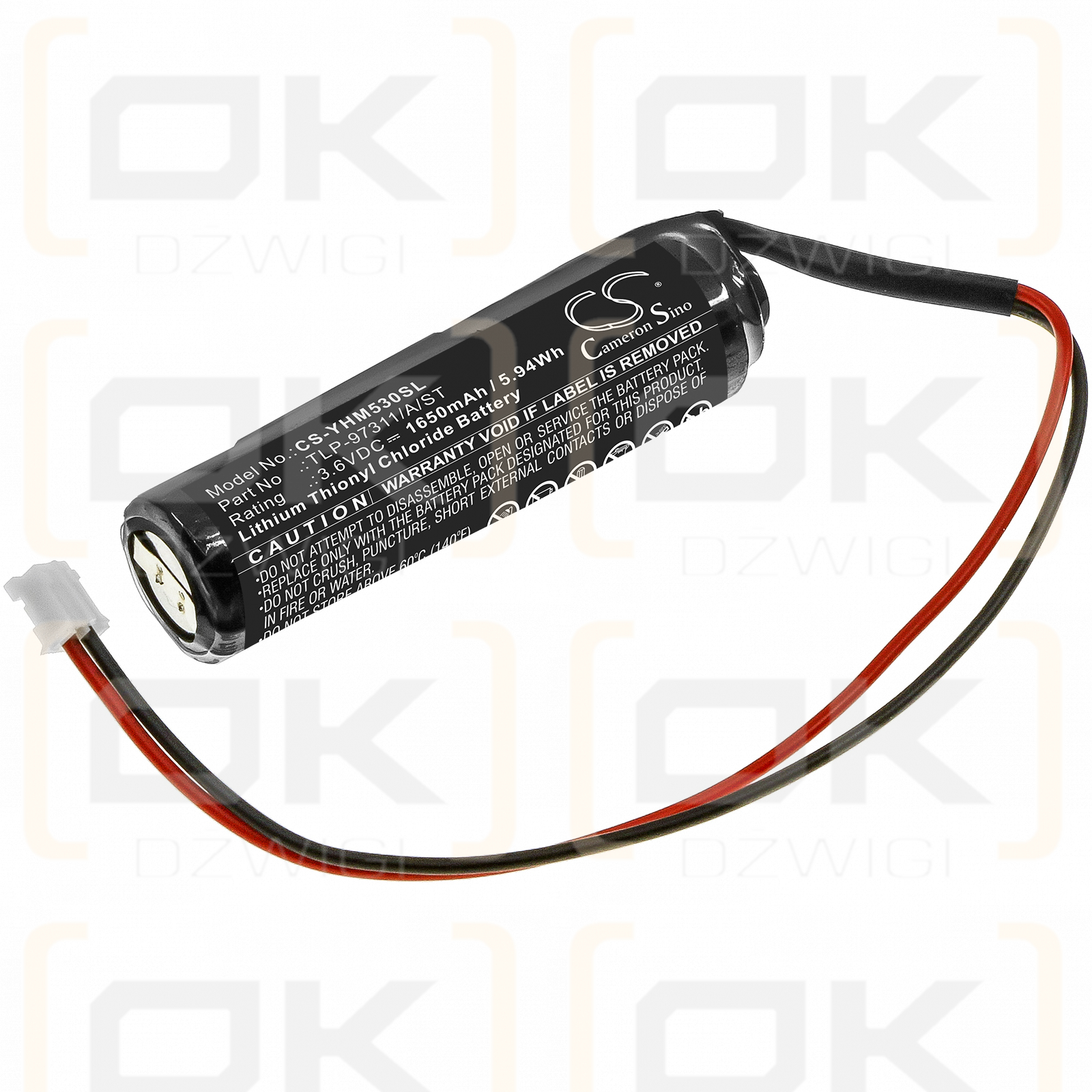 Yamaha KCA-M53GO-10 / TLP-97311/A/ST 1650mAh Li-SOCl2 3.6V (Cameron Sino)