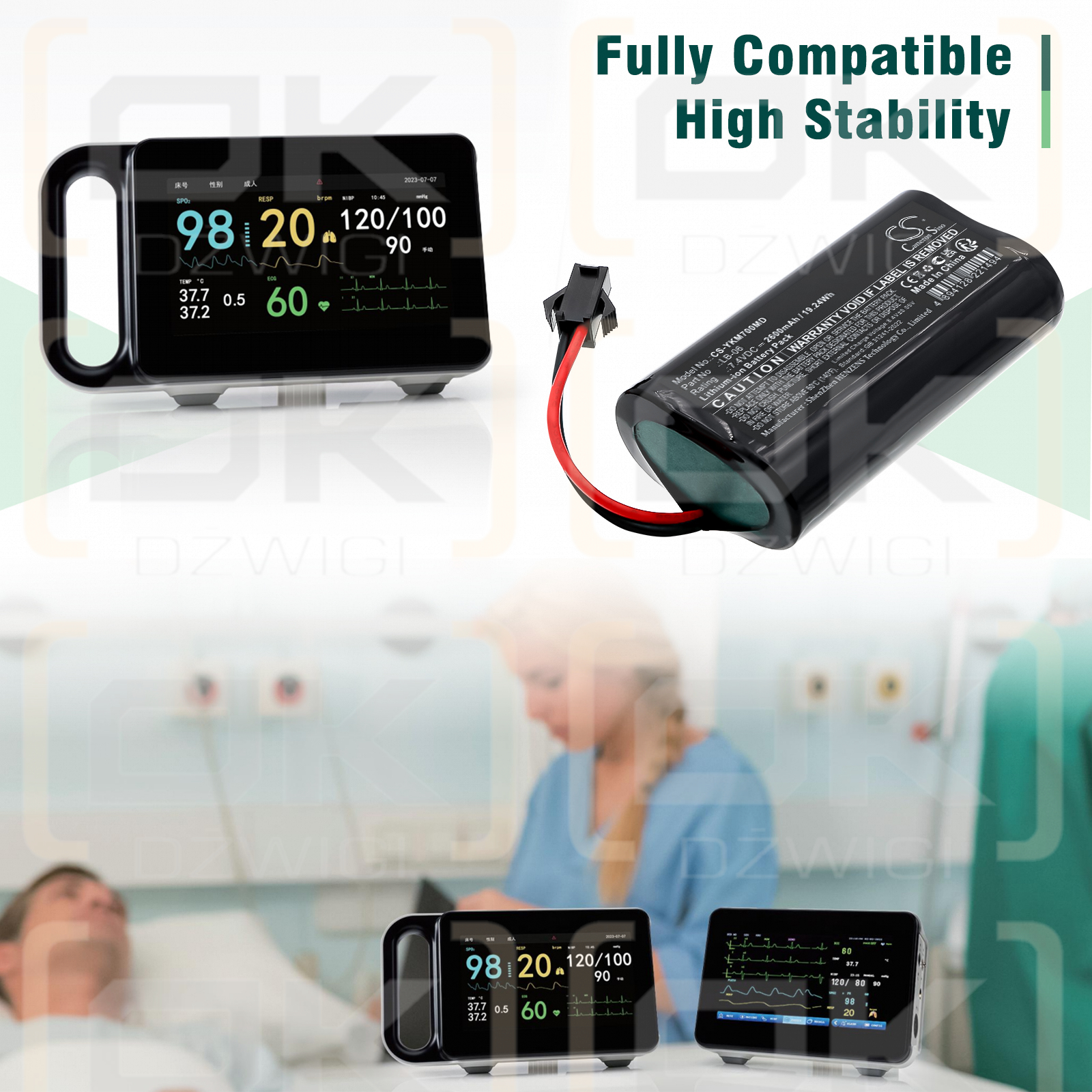 Yonker M7 Backup / LB-06 2600mAh Li-ion 7.4V (Cameron Sino)