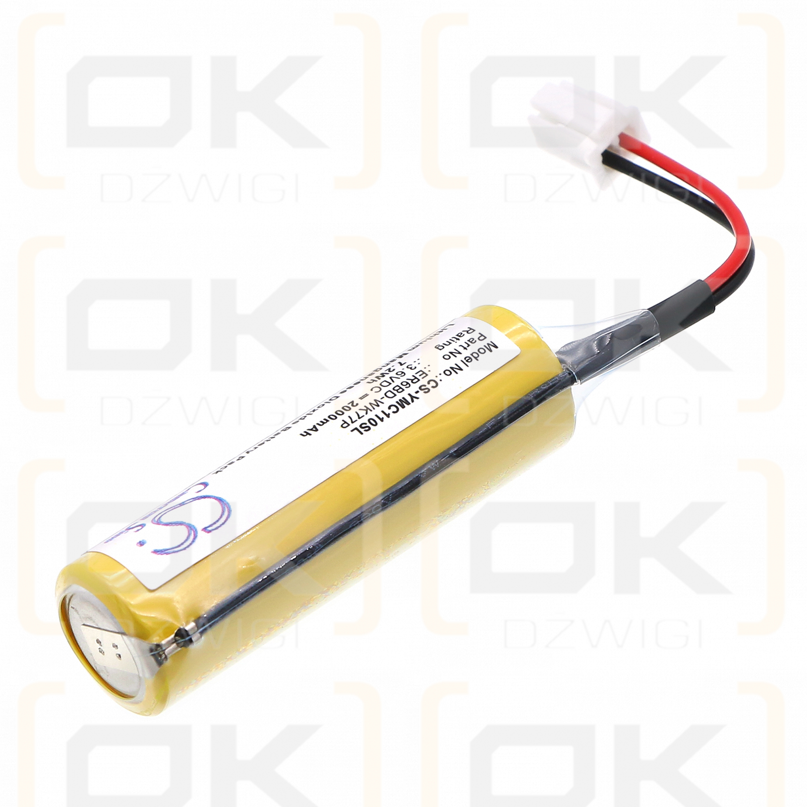 Yaskawa YRC1000 / ER6BD-WK77P 2000 мАч Li-MnO2 3,6 В (Cameron Sino)