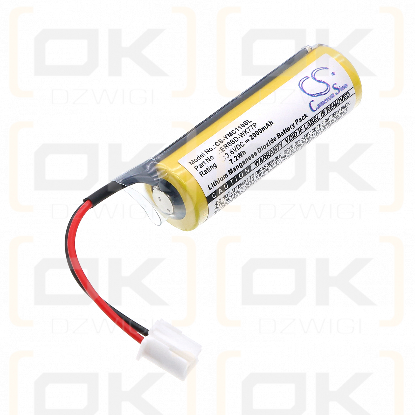 Yaskawa YRC1000 / ER6BD-WK77P 2000 мАч Li-MnO2 3,6 В (Cameron Sino)