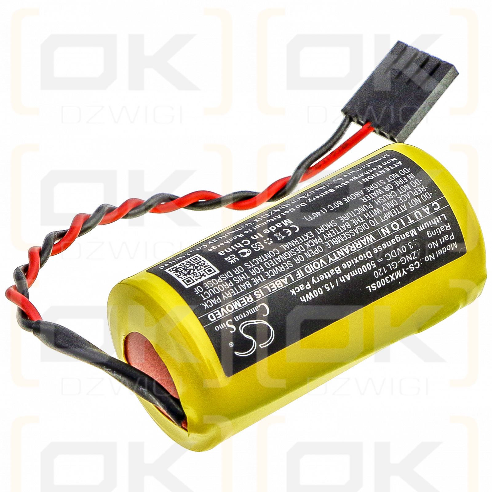 Yaskawa Yasnac MX3 / ZNG-GL120 5000 mAh Li-MnO2 3,0 V (Cameron Sino)