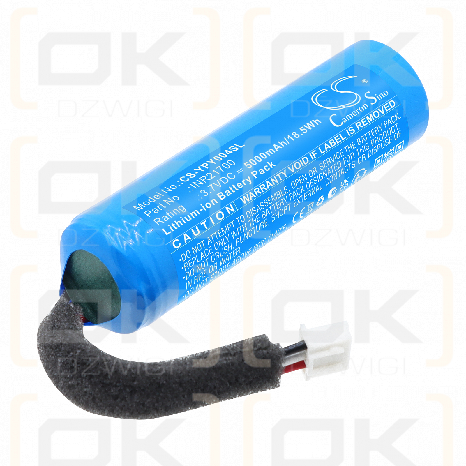 Yoto player 3rd Gen / INR21700 5000 mAh Li-ion 3.7 V (Cameron Sino)