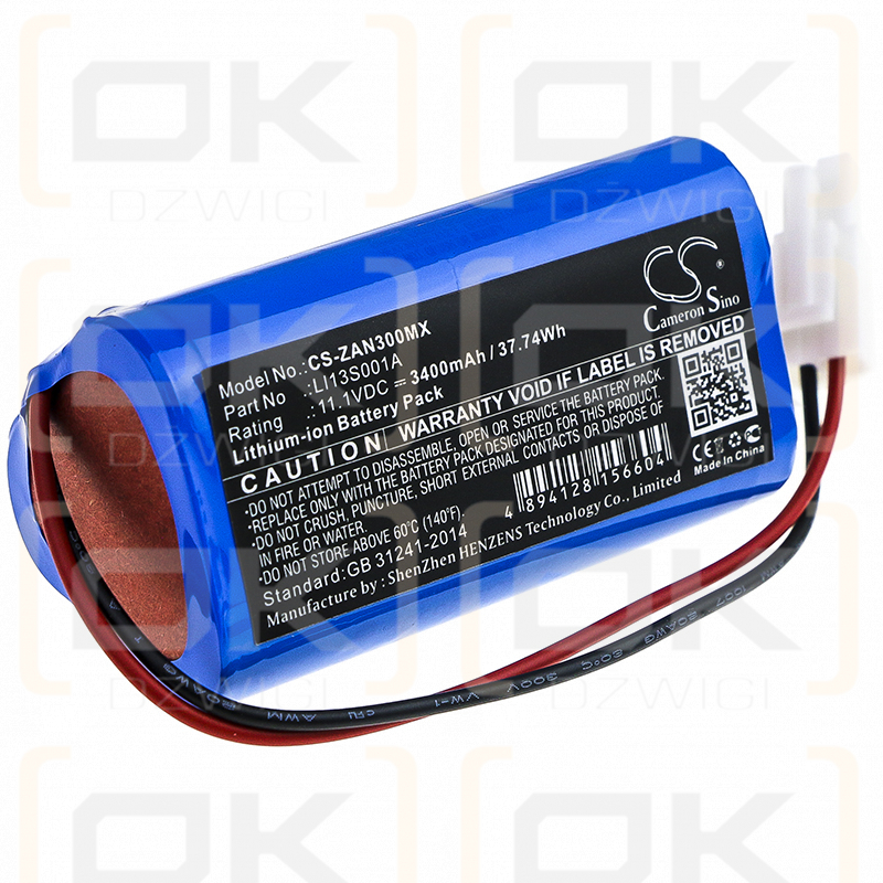 Zondan Apollo N3 / LI13S001A 3400mAh Li-ion 11.1V (Cameron Sino)