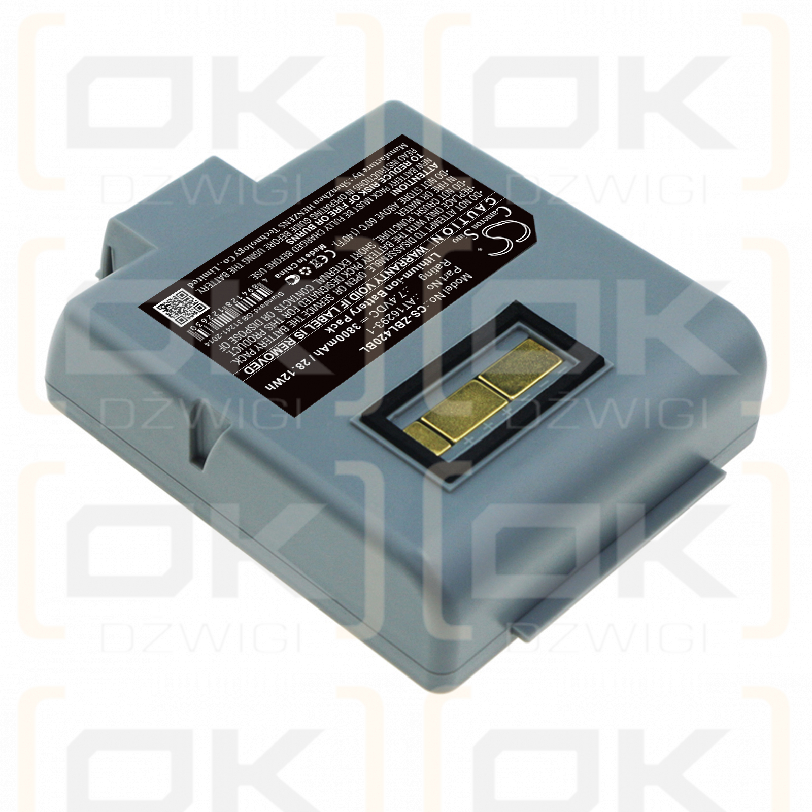 Zebra QL420 Plus / AT16293-1 3800mAh Li-ion 7.4V (Cameron Sino)