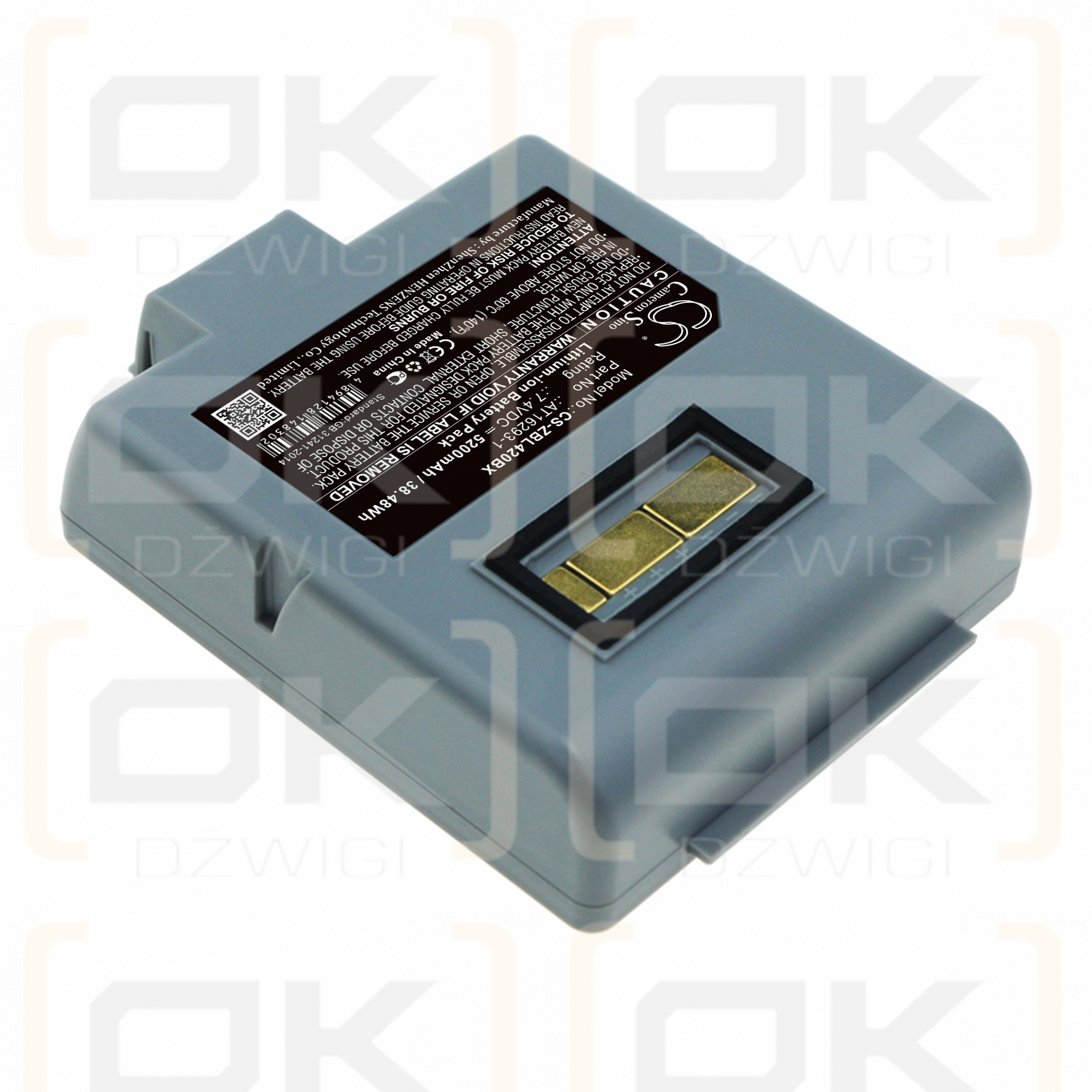 Zebra QL420 Plus / AT16293-1 5200 mAh Li-Ion 7,4 V (Cameron Sino)