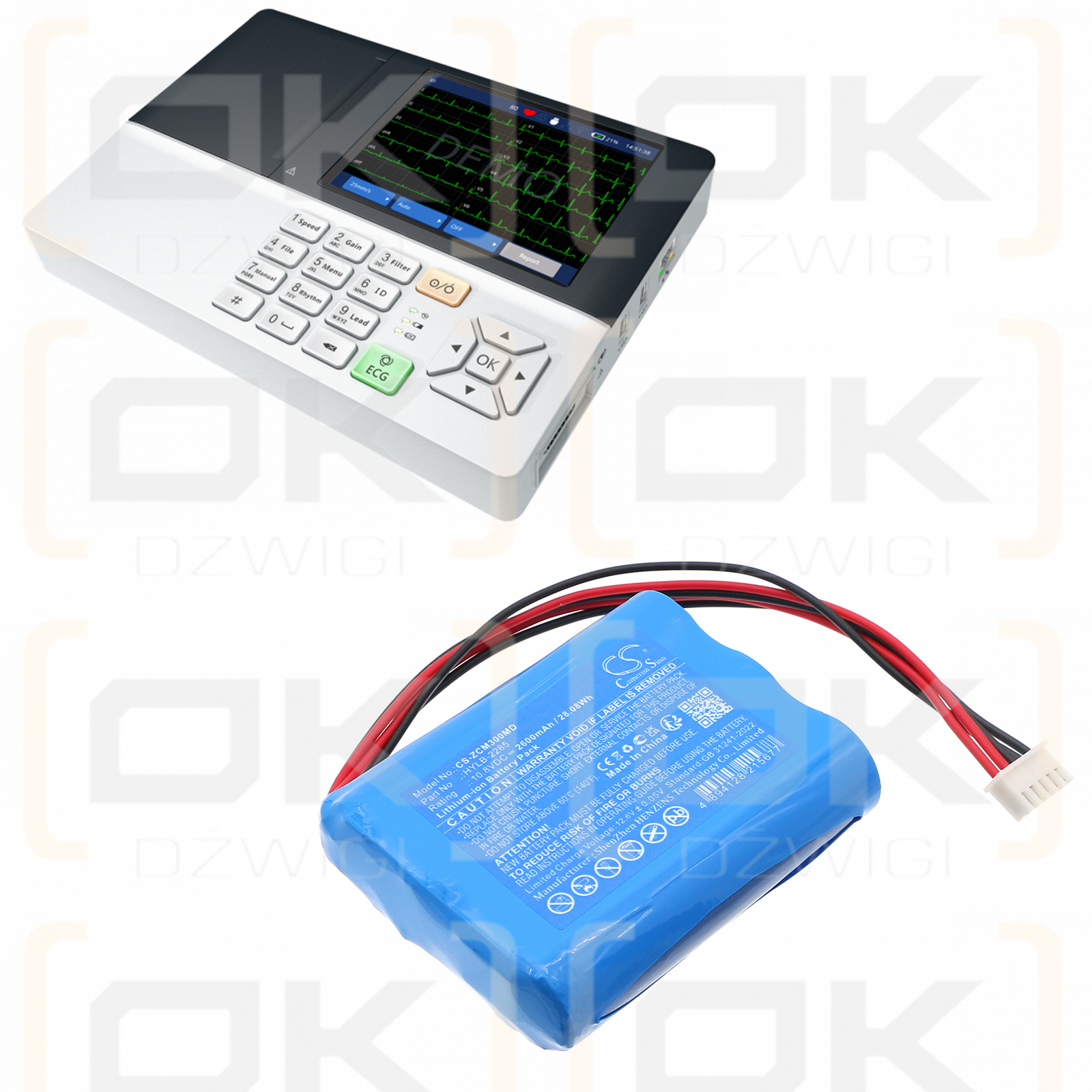 Zoncare iMAC 300 / HYLB-2285 2600mAh Li-ion 10.8V (Cameron Sino)