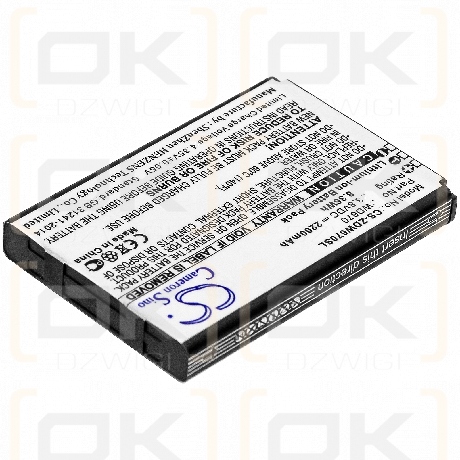 Haier DC013 / H15418 2200 mAh Li-Ion 3,8 V (Cameron Sino)