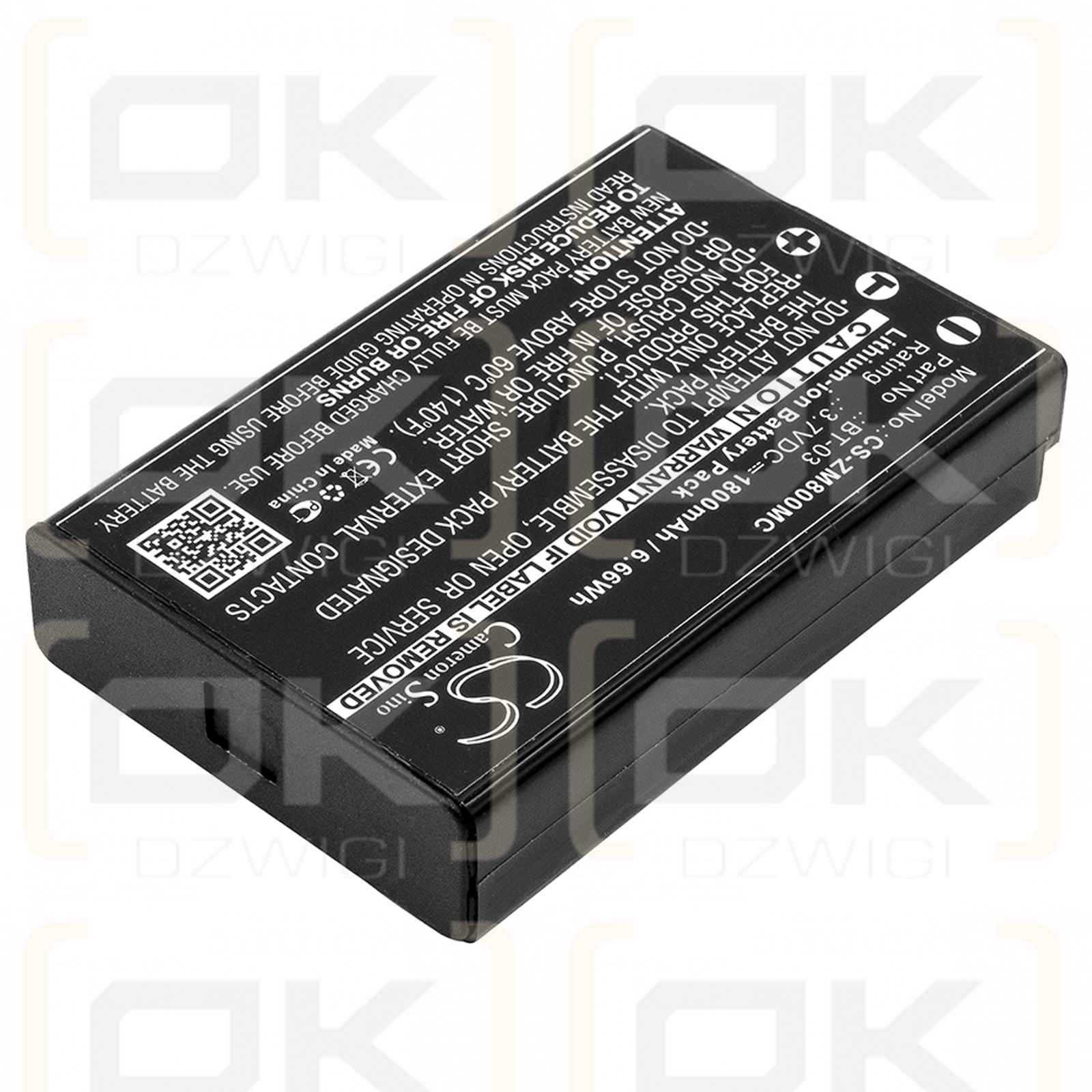 Grabadora Zoom Q8 / BT-03 1800mAh Li-ion 3.7V (Cameron Sino)