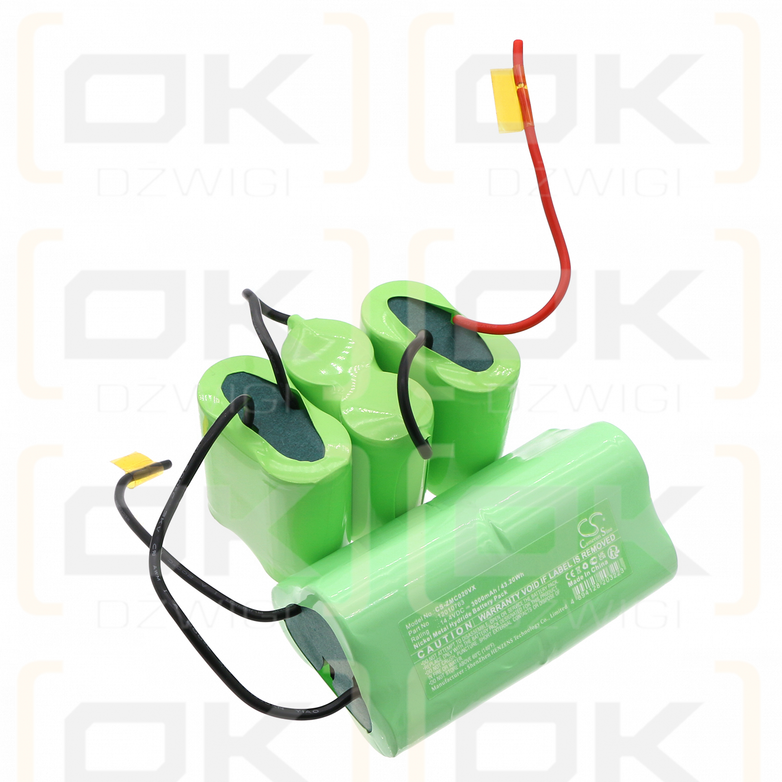 Zelmer ZVC020ZQ / 12010763 3000mAh Ni-MH 14.4V (Cameron Sino)