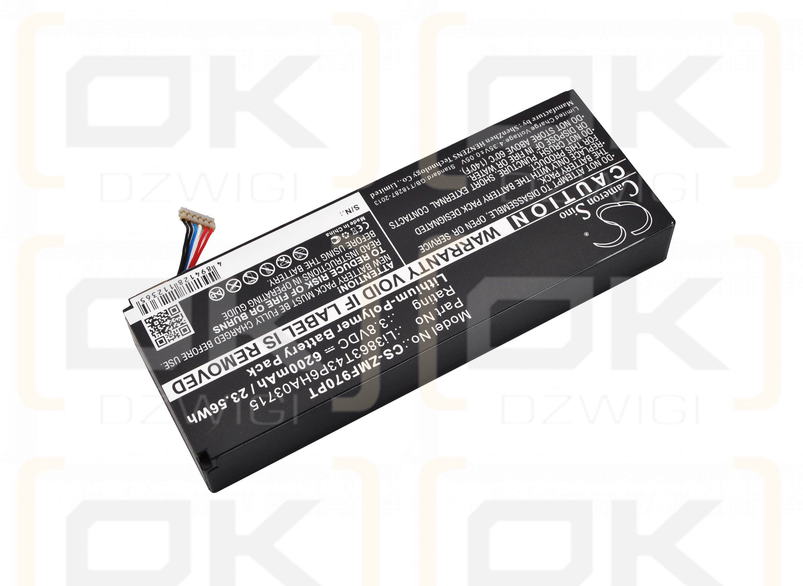 ZTE SRQ-MF97V / Li3863T43P6HA03715 6200mAh Li-Polímero 3.8V (Cameron Sino)